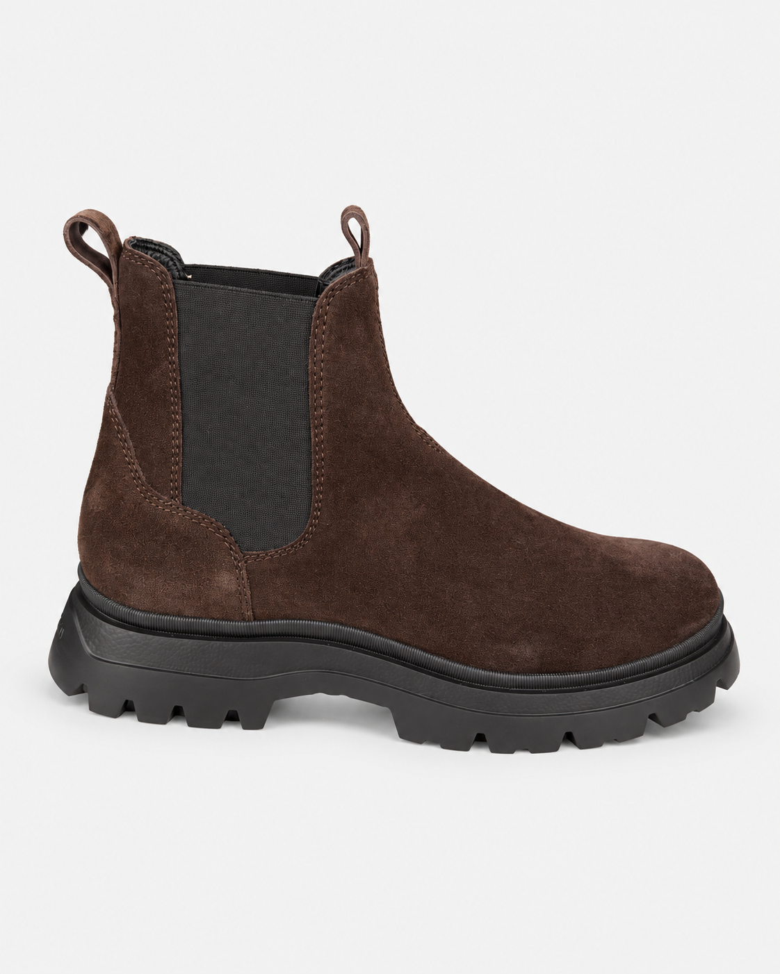 Hogan Stivaletti Chelsea uomo H692 in pelle scamosciata marrone
