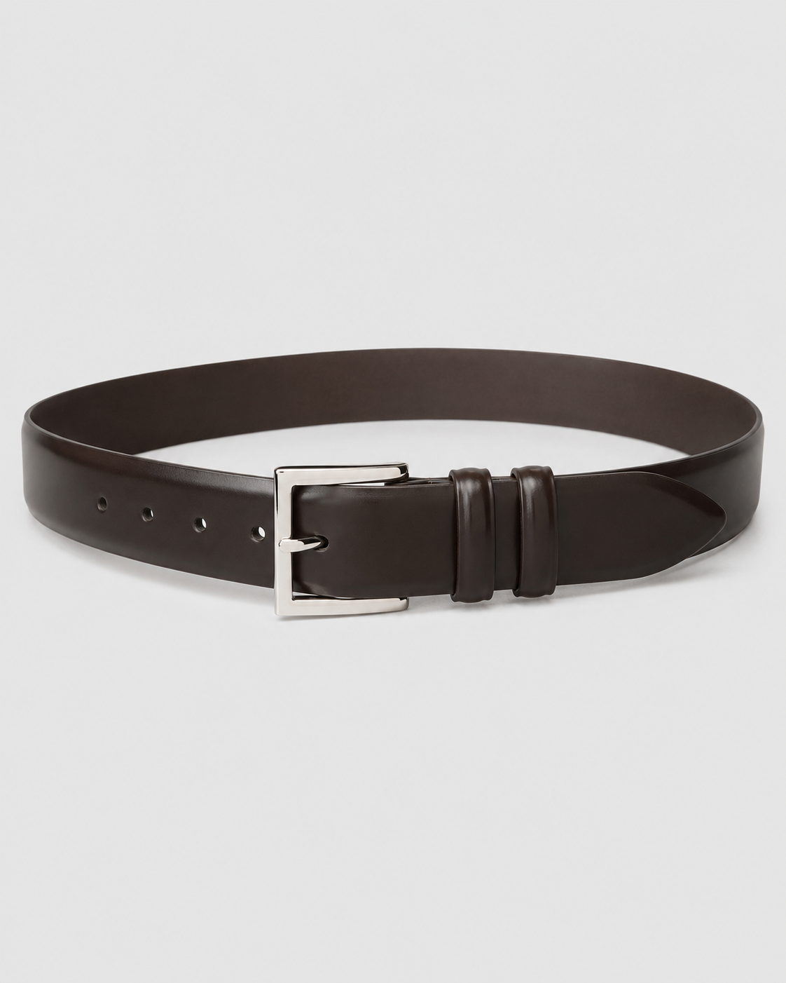 Cintura classica calf in pelle testa di moro