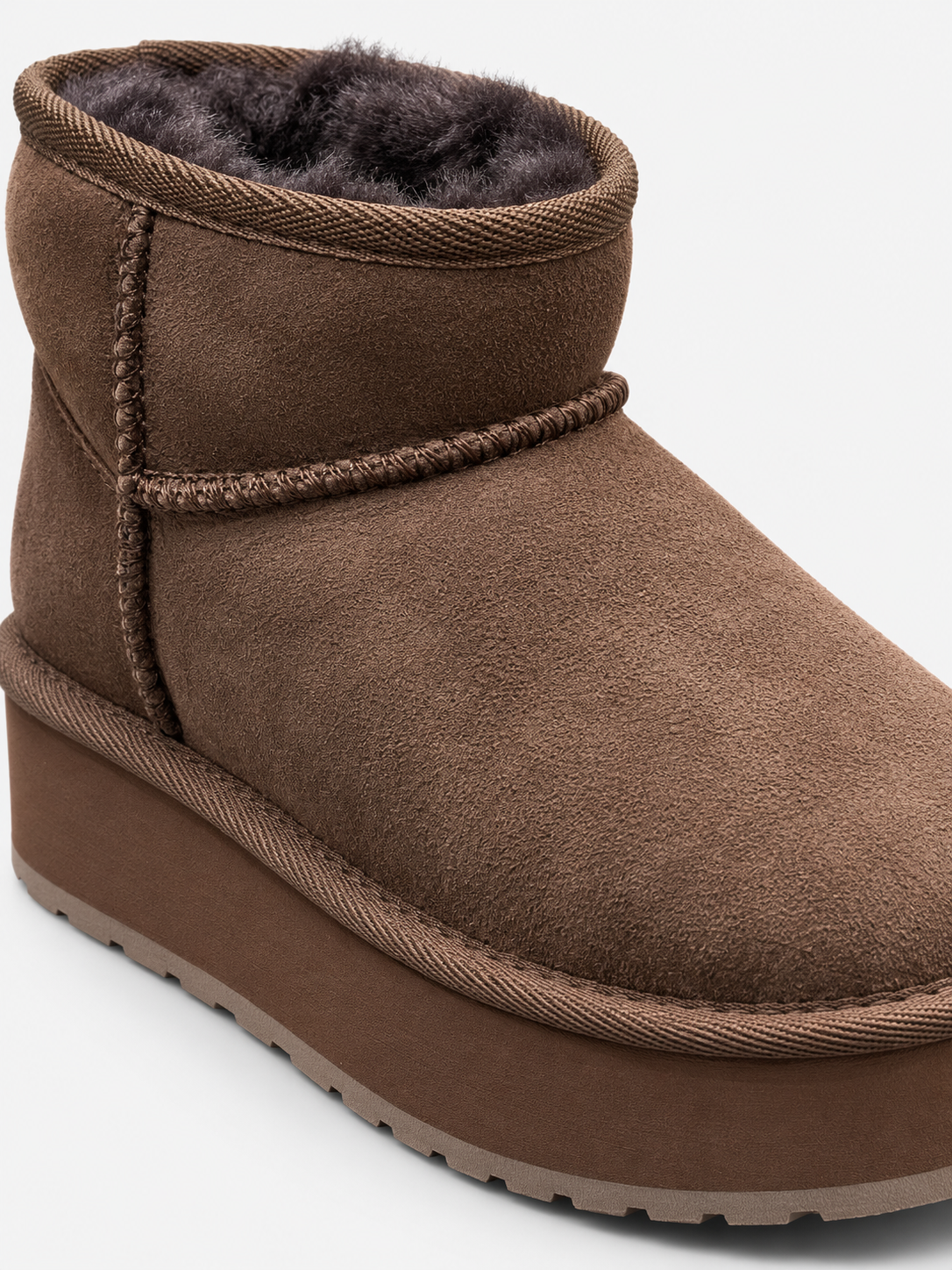 EMU Australia Stivaletti Donna Stinger Micro Flatform 2.0 Chocolate