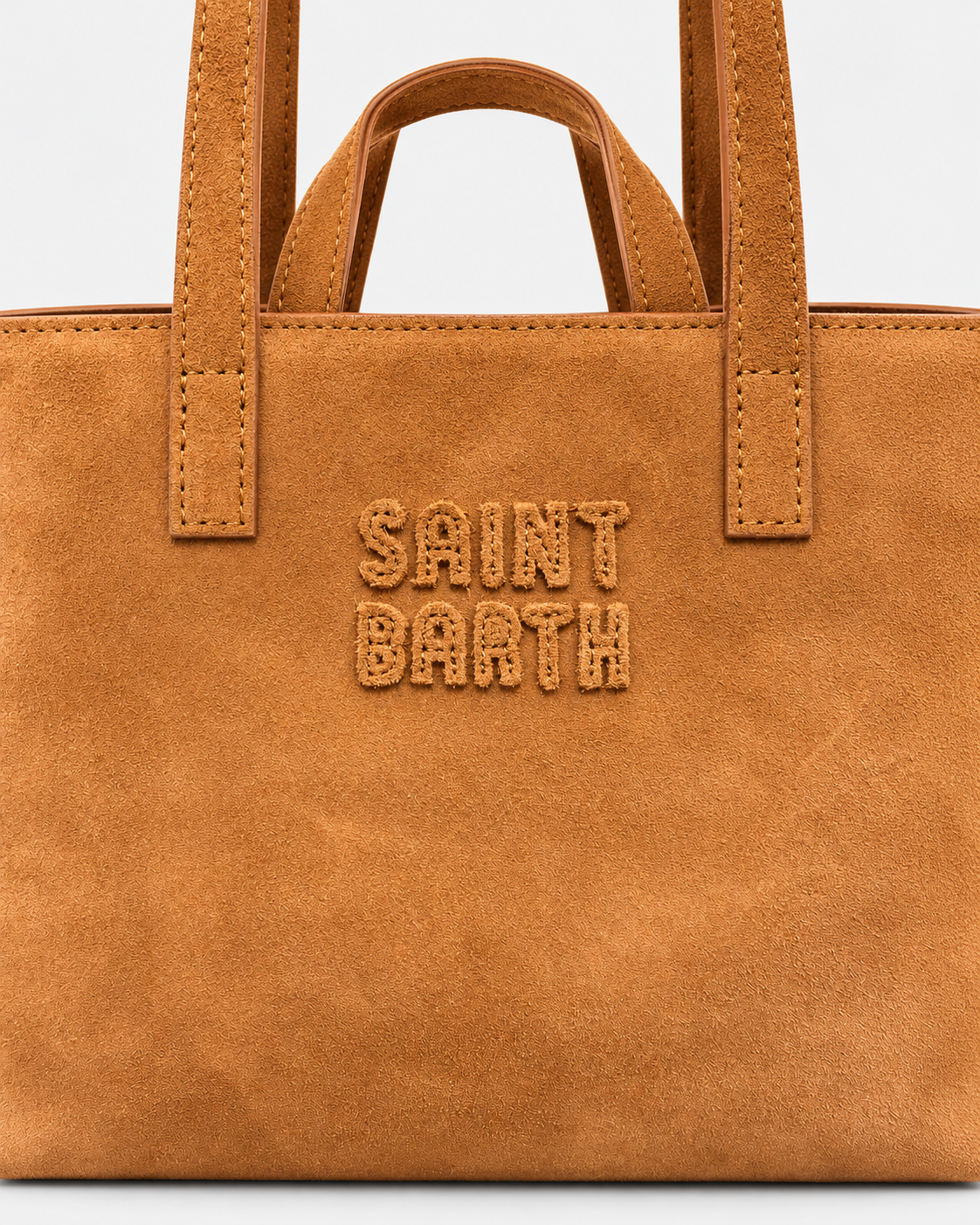 MC2 Saint Barth Borsa Donna Jour Bag Midi Suede Color Cuoio