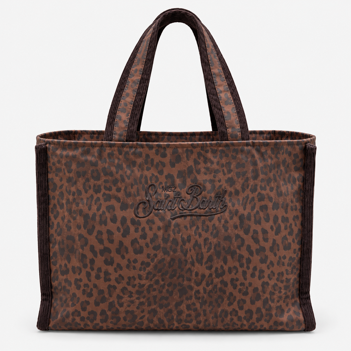 MC2 Saint Barth Borsa Donna Vanity Leopardata Marrone