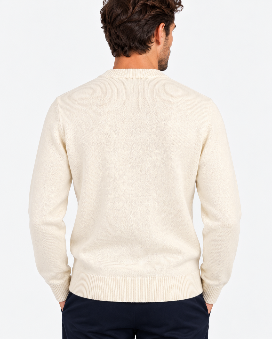 MC2 Saint Barth Maglia Uomo Sugar Teddy Panna