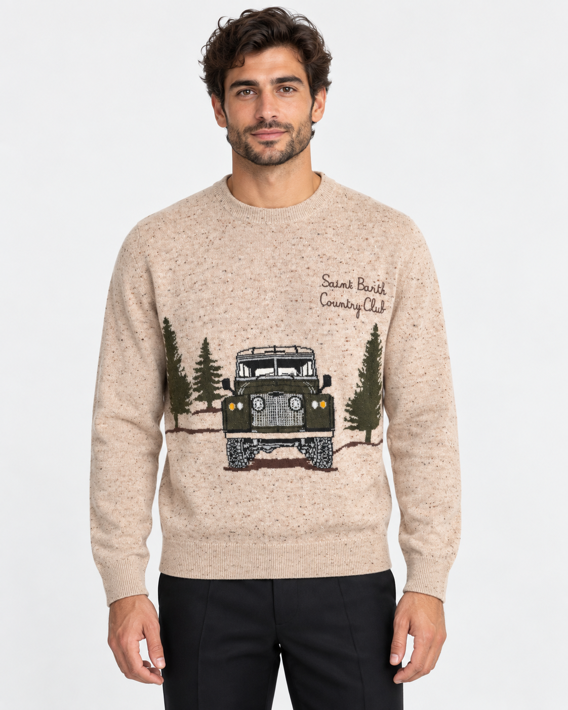 MC2 Saint Barth Maglia Uomo Country Club Beige