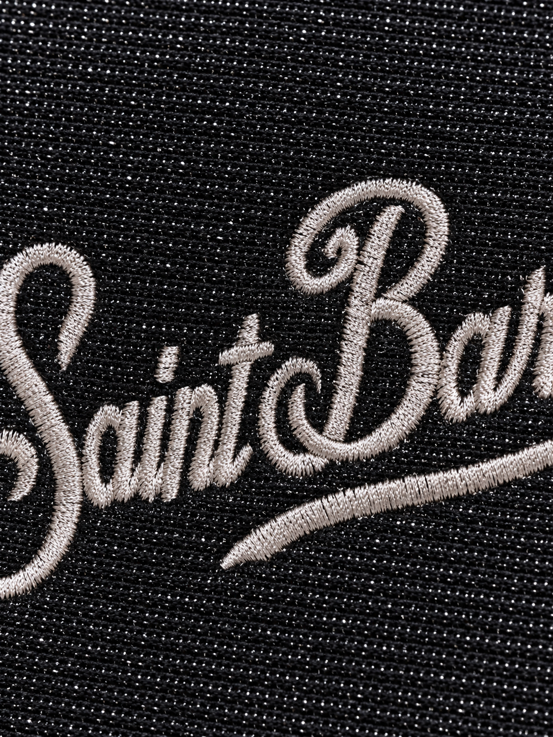 MC2 Saint Barth Pochette Donna Aline Mini Lurex Nera