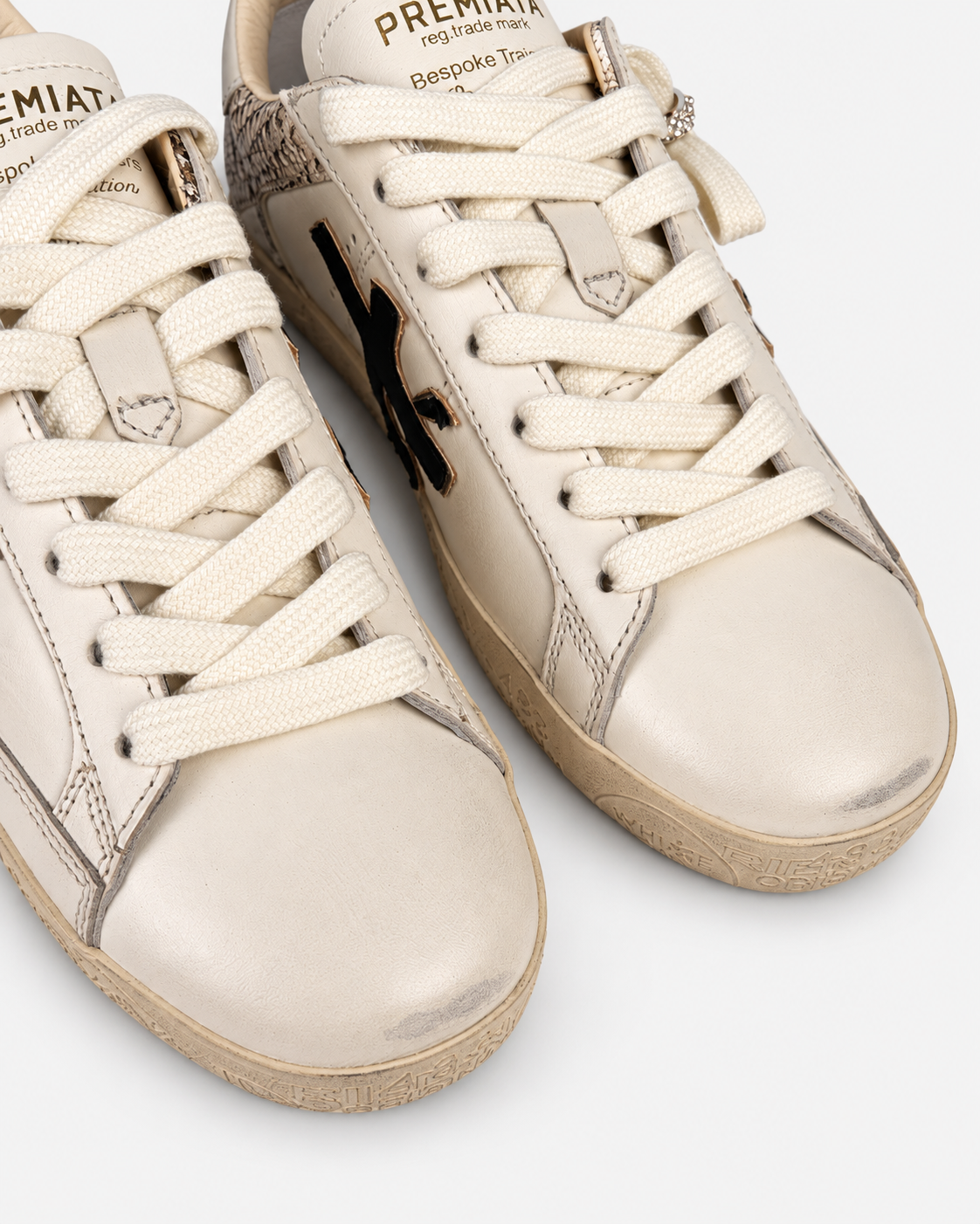 Premiata Steven 8497 Sneakers Donna Bianco Panna