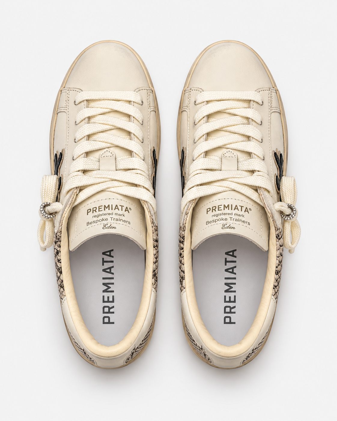 Premiata Steven 8497 Sneakers Donna Bianco Panna