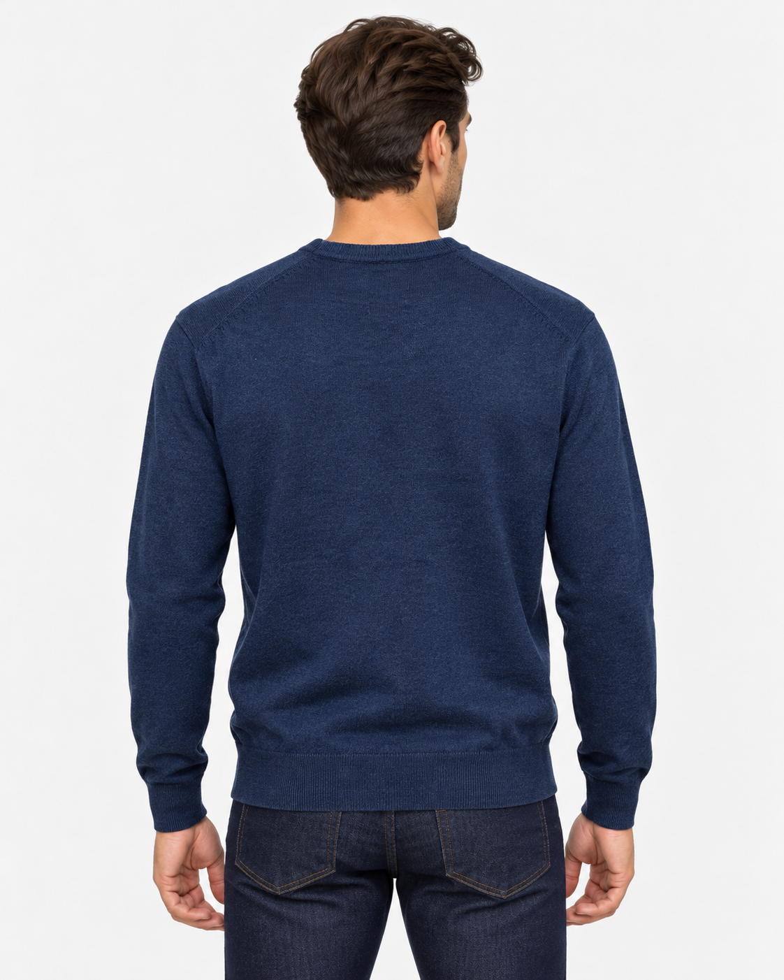 Polo Ralph Lauren Maglione Uomo Girocollo in Pura Lana Blu