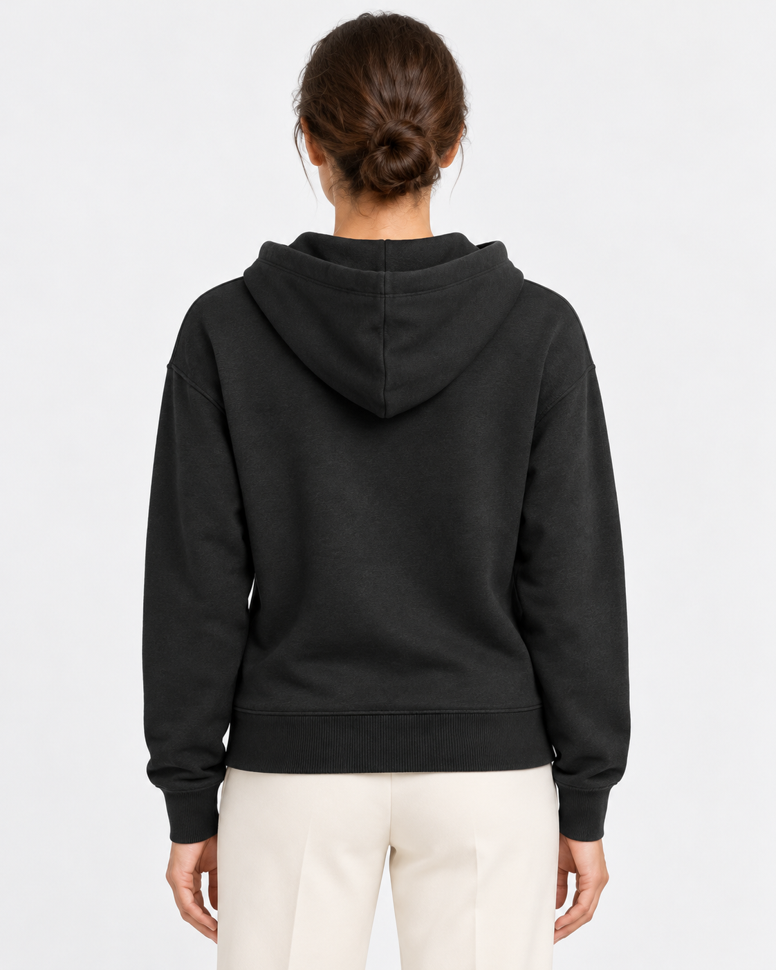 Polo Ralph Lauren Felpa Donna Nera con Cappuccio e Zip