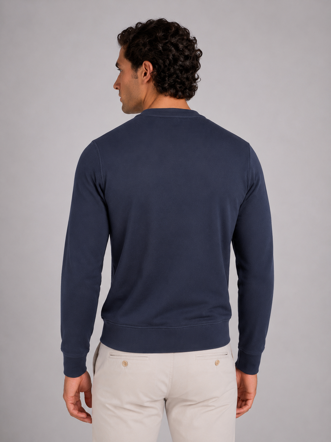 Felpa garzata Baptiste Heavy Fleece blue depth