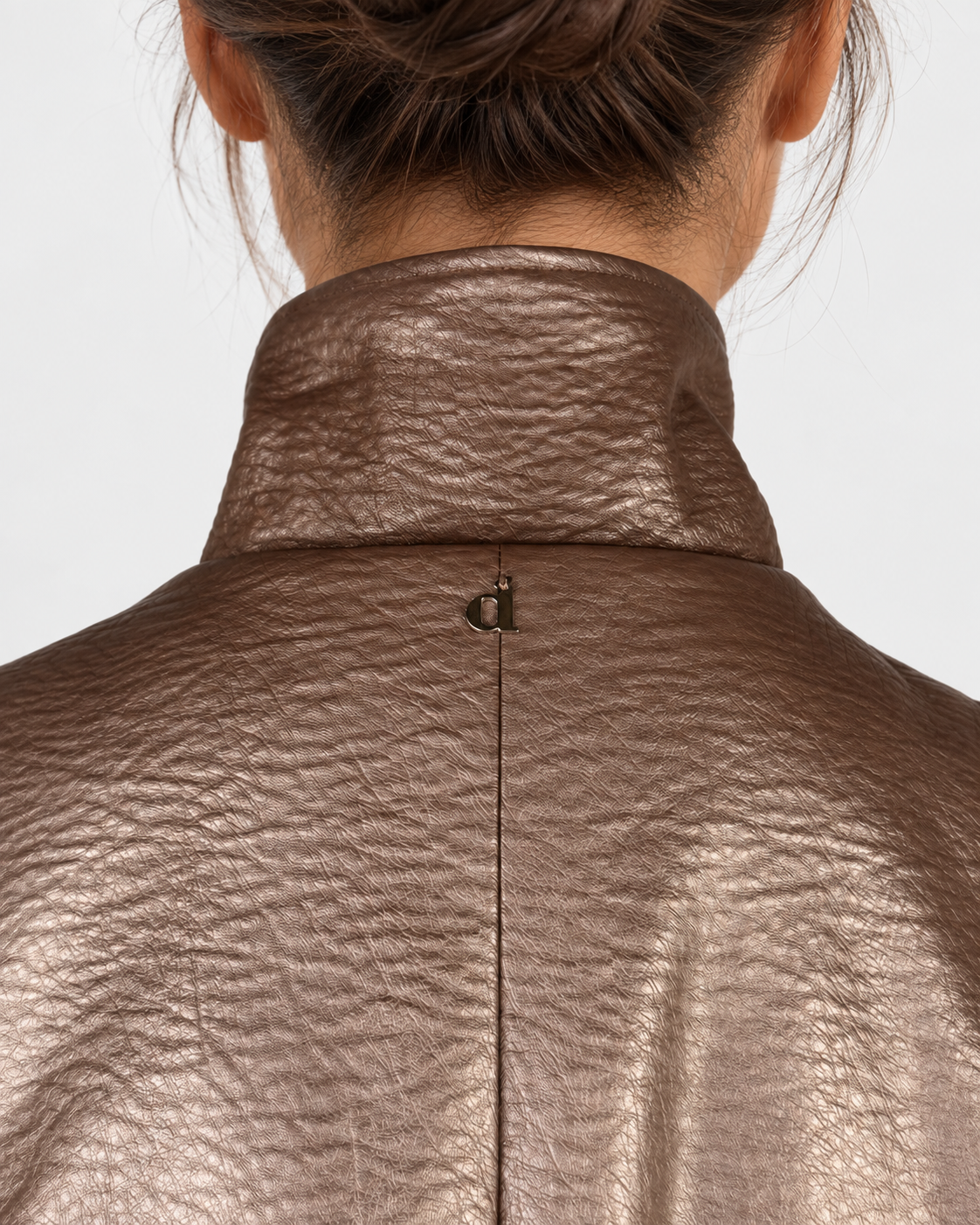 Dixie giubbotto smanicato donna in ecopelle cuoio