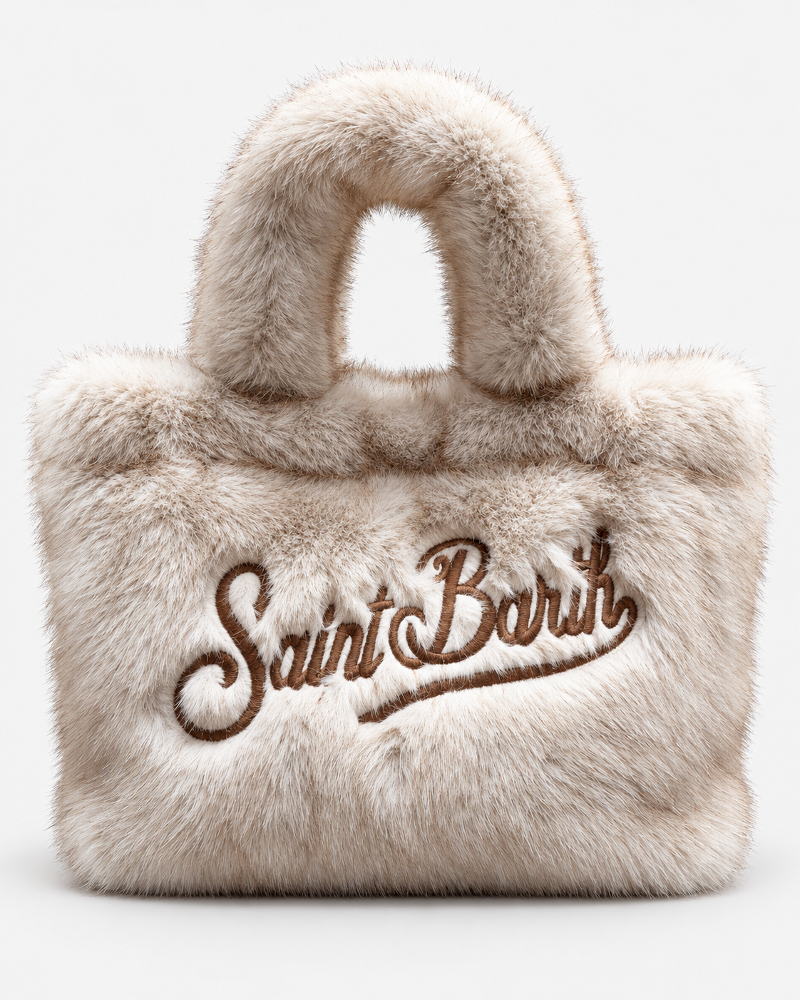 MC2 Saint Barth Borsa Donna Vanity Mini Soft Fur Beige