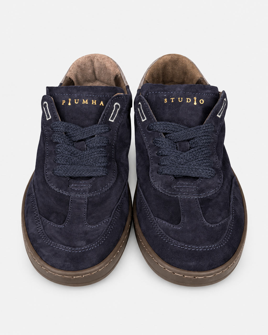 Piuma Studio Sneakers uomo in pelle scamosciata blu