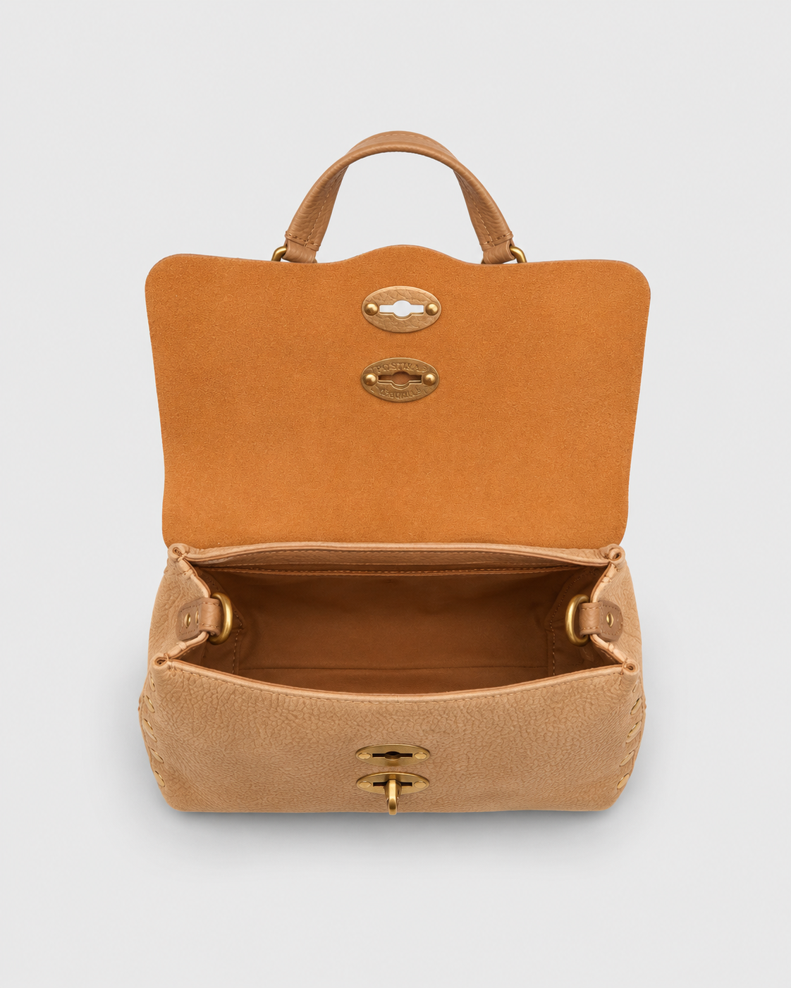 BORSA DONNA DOTTA® BABY JONES IN NABUK BEIGE SAN GIMIGNANO