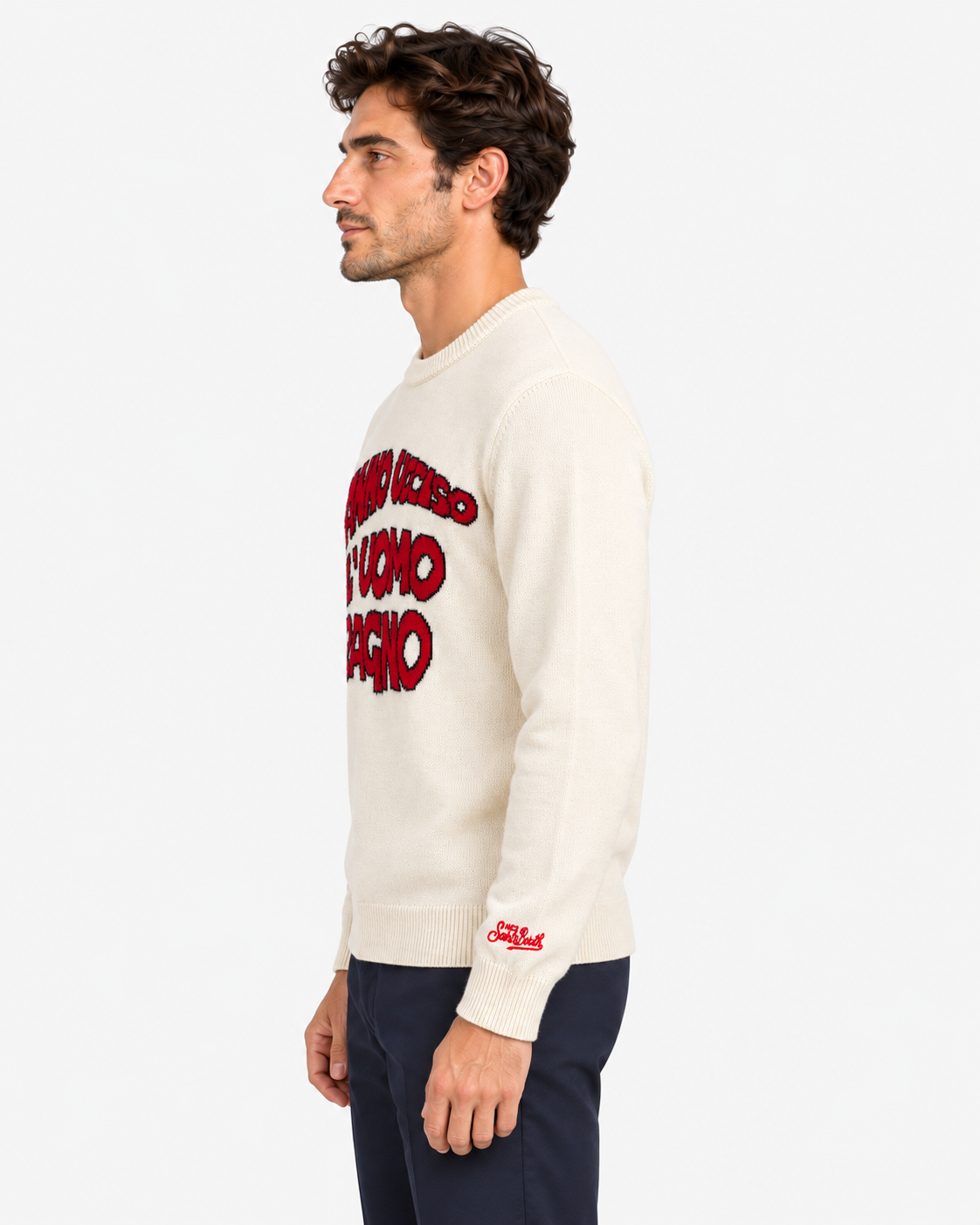 MC2 Saint Barth 883 Maglia Uomo Hanno Ucciso l’Uomo Ragno Panna