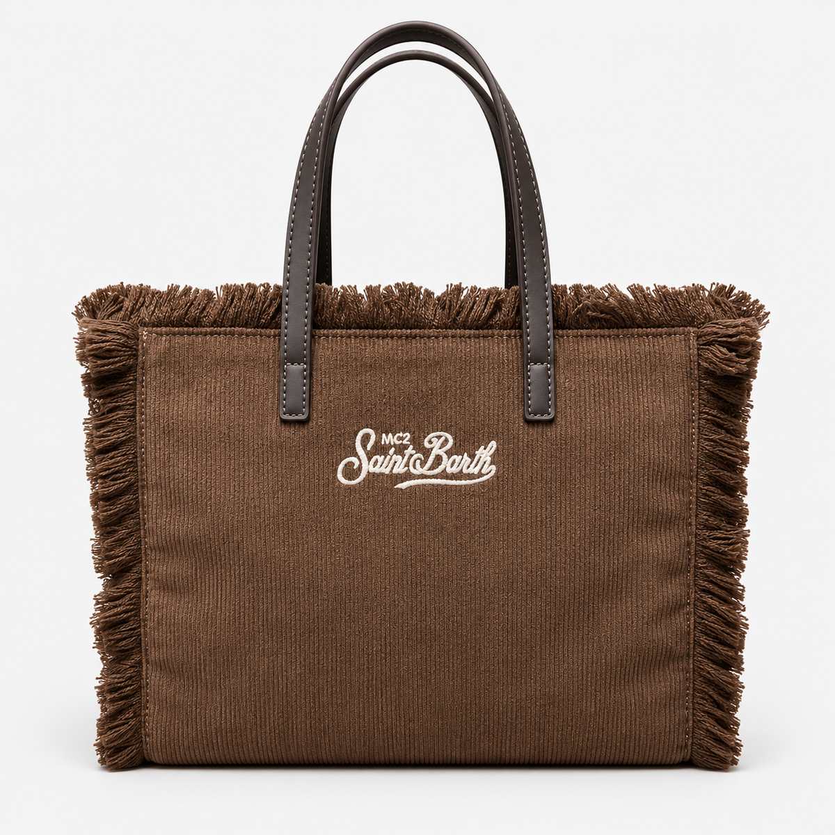 MC2 Saint Barth Borsa Donna Colette in Velluto Marrone
