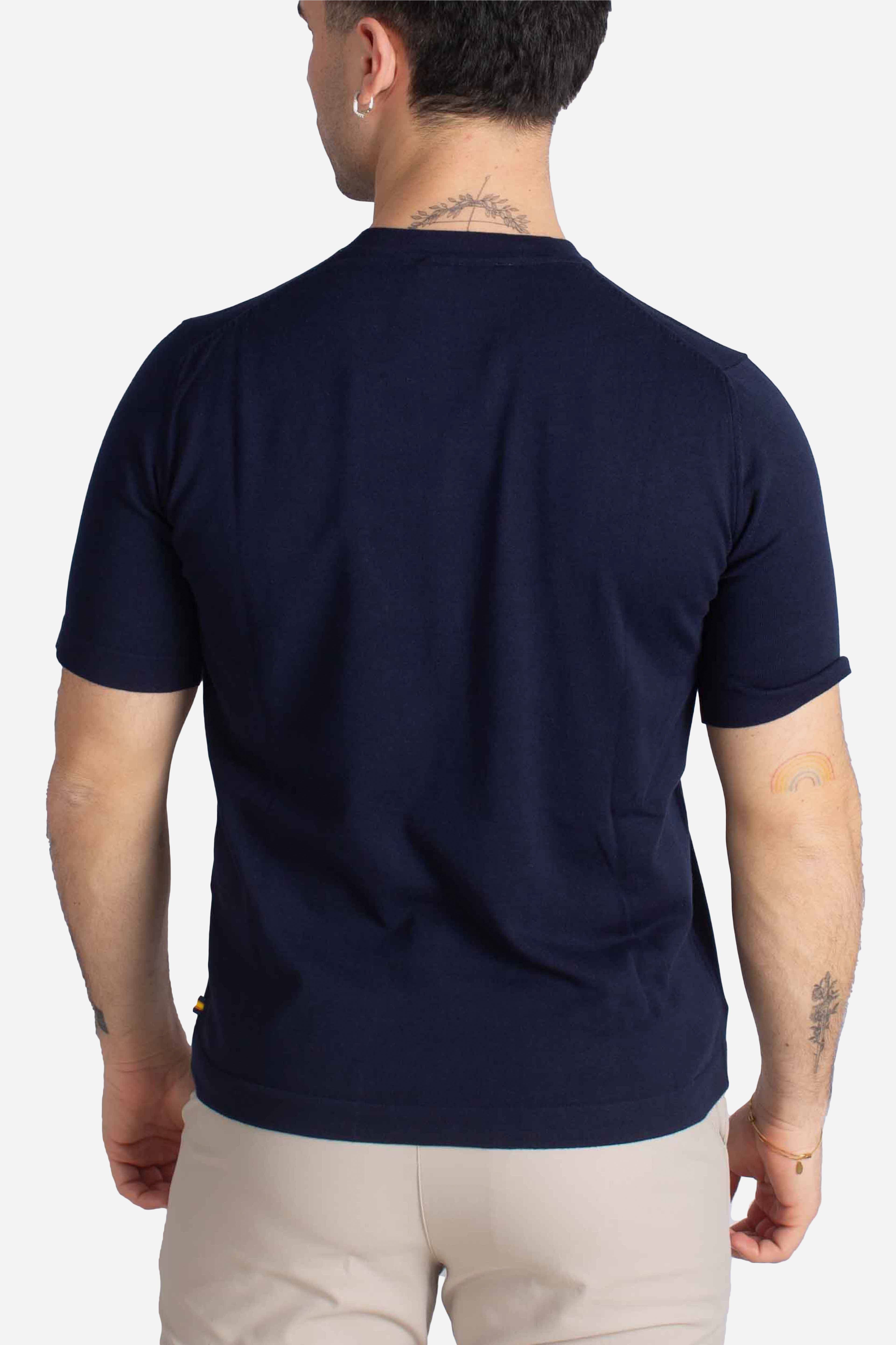 Maglia Combe in cotone blue depth