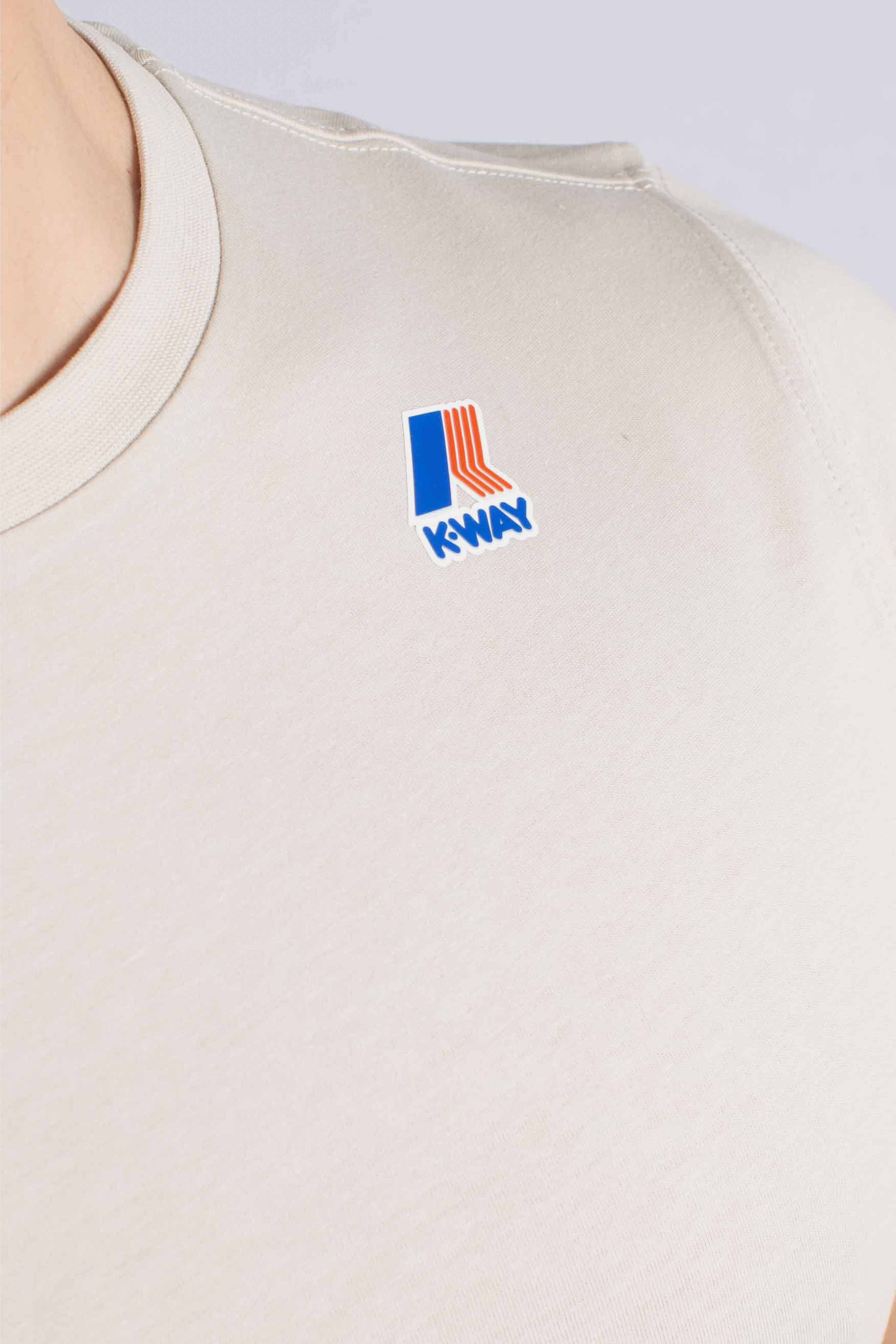 T-shirt Leonide con logo beige lt