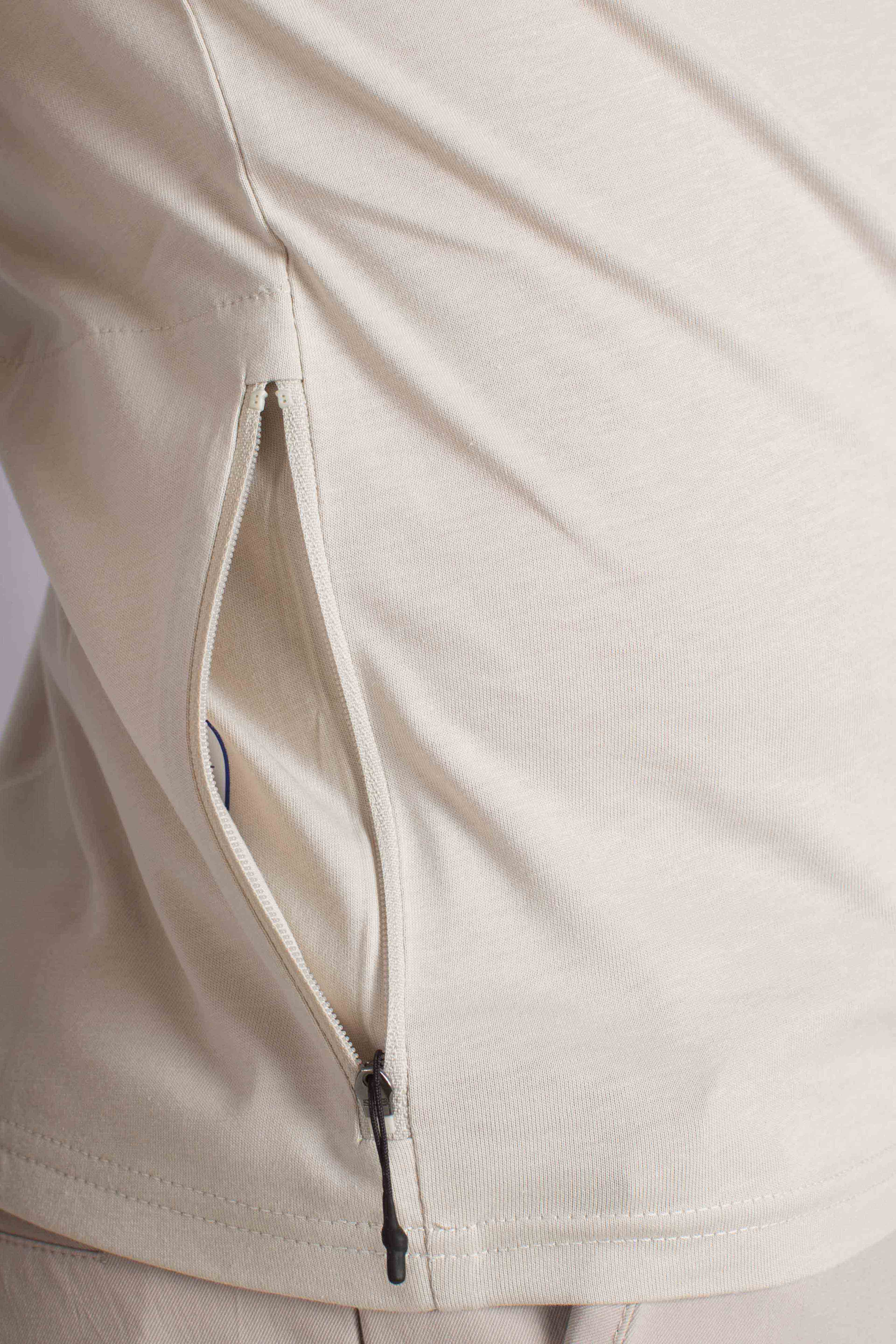 T-shirt Leonide con logo beige lt