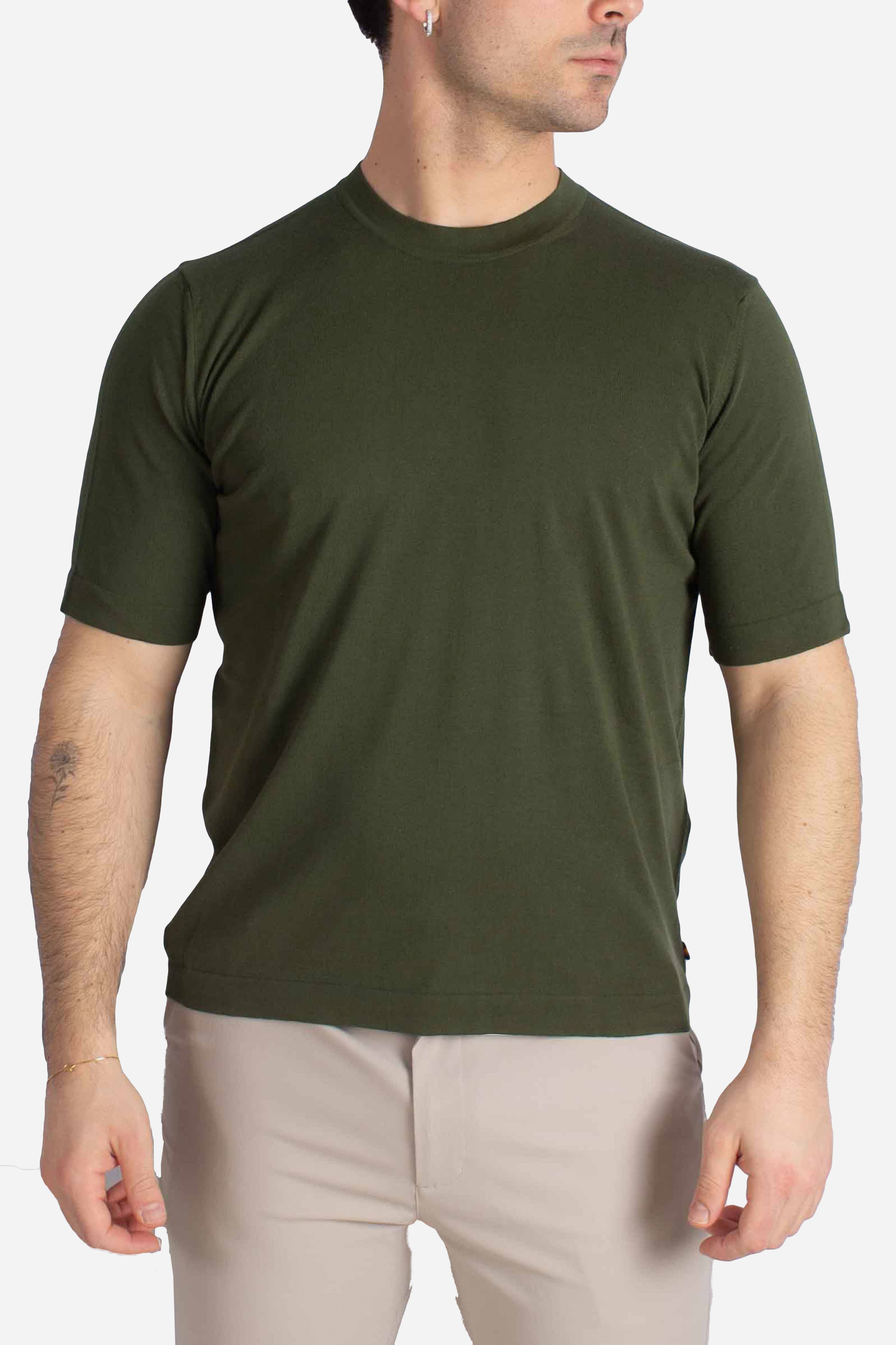 Maglia Combe in cotone green Africa