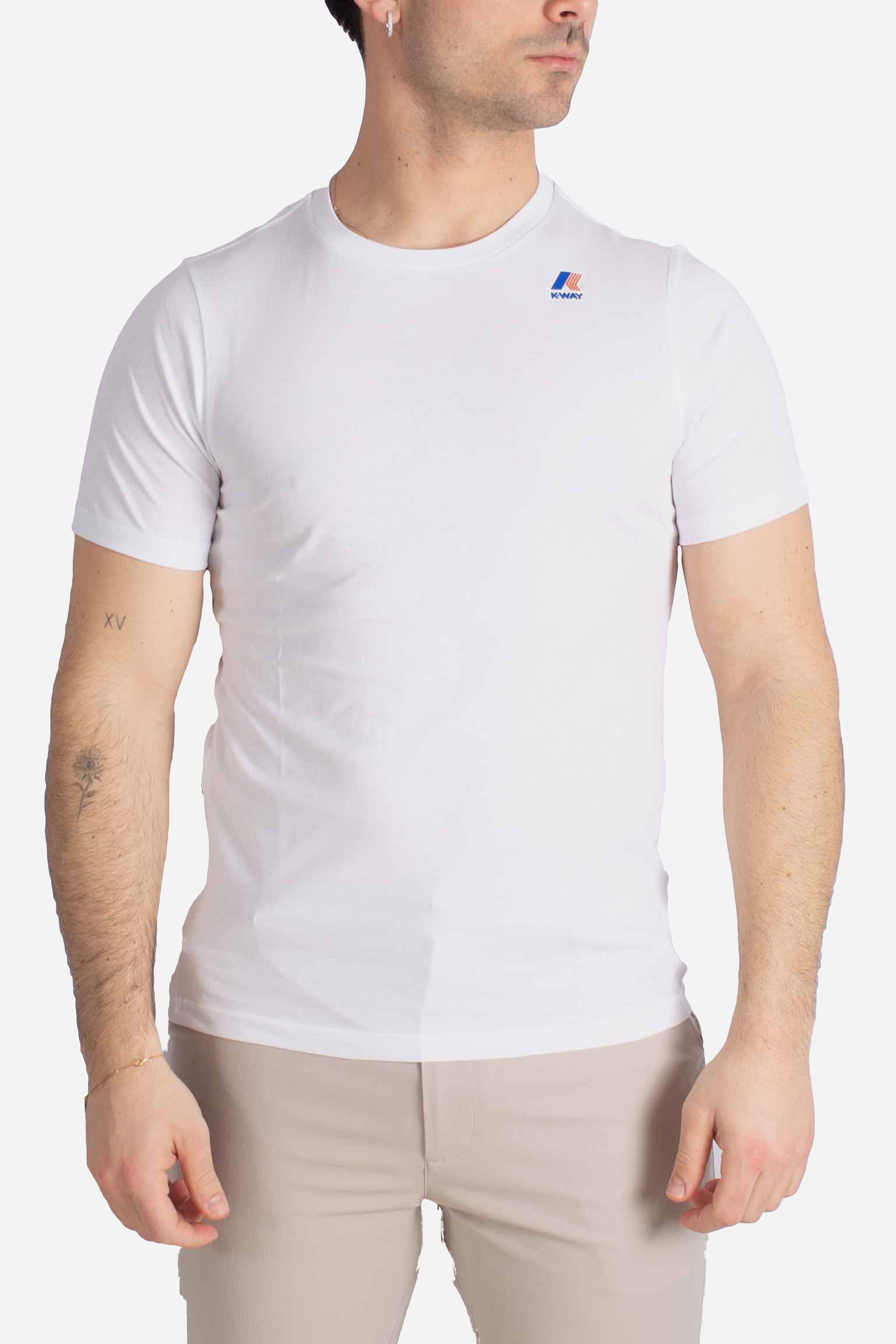 T-shirt Leonide con logo white
