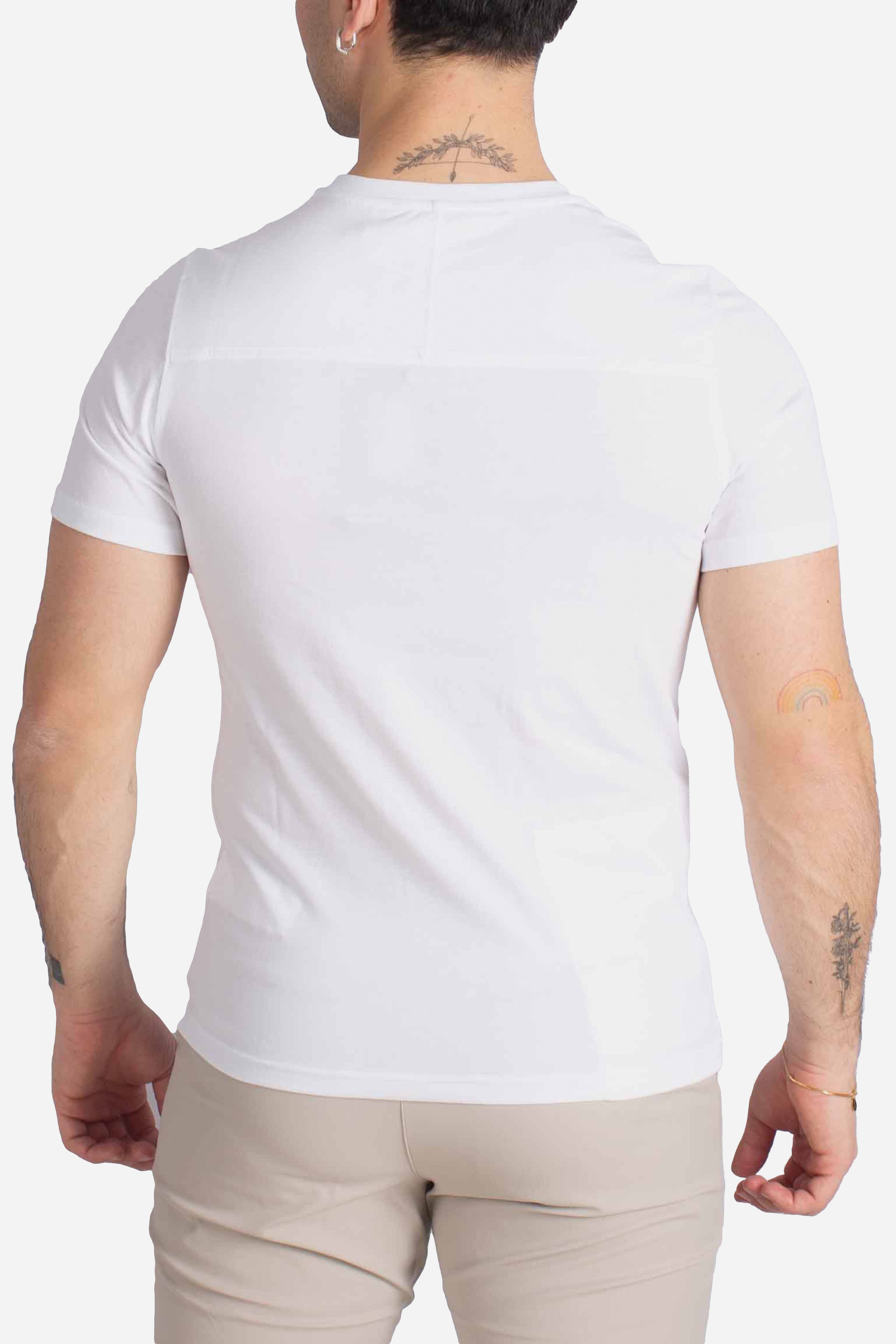 T-shirt Leonide con logo white