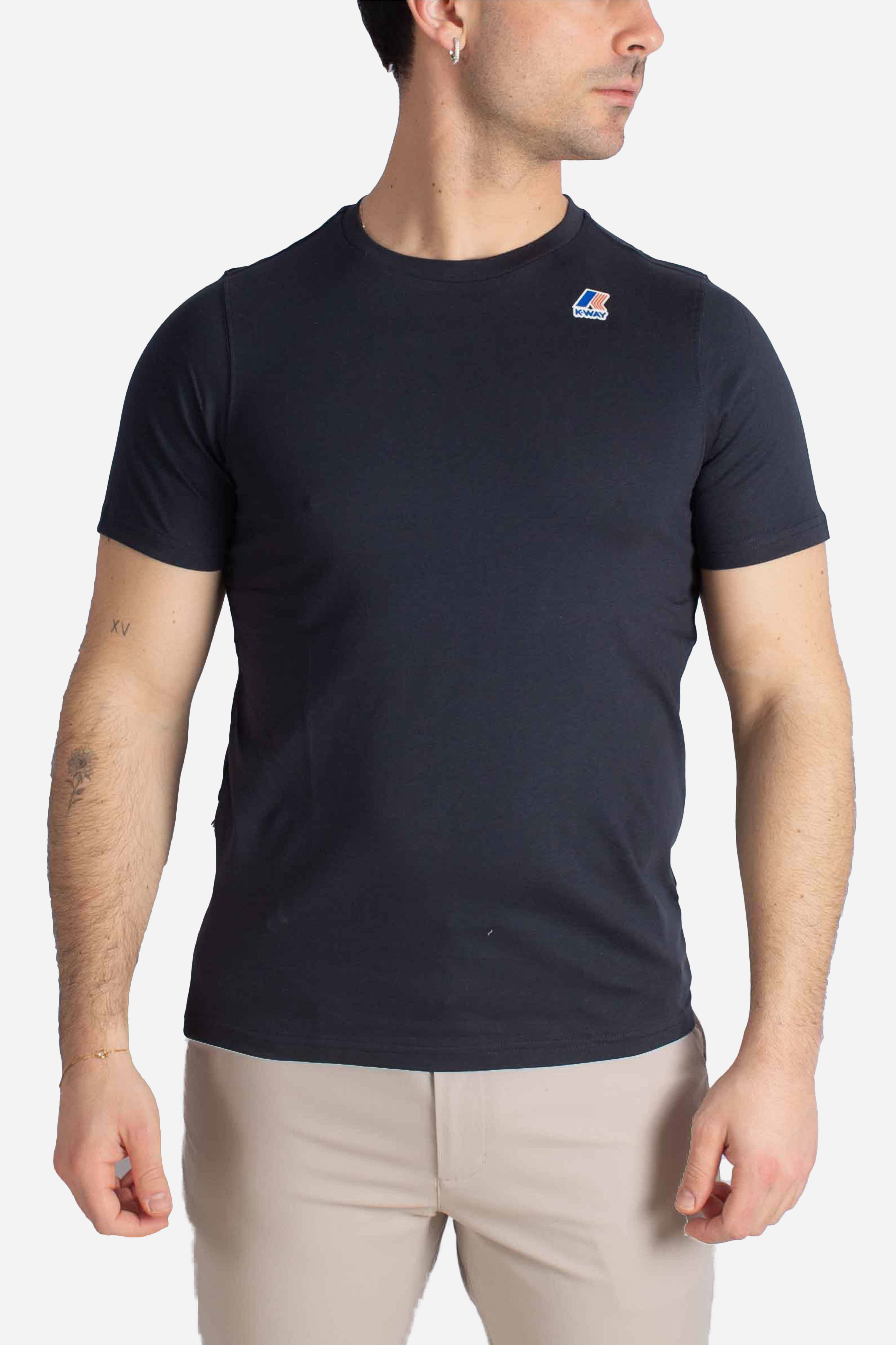 T-shirt Leonide con logo blue depth