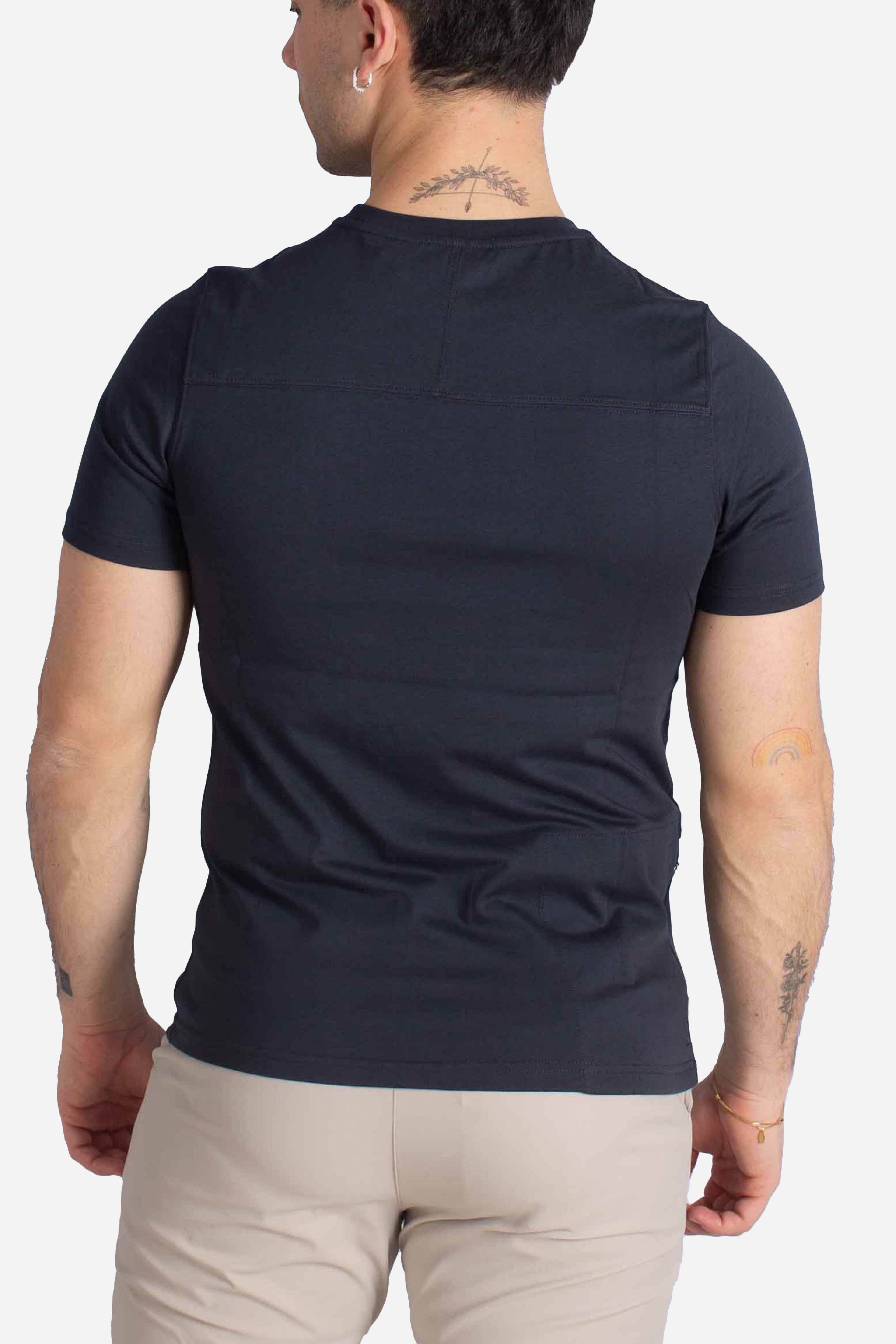 T-shirt Leonide con logo blue depth