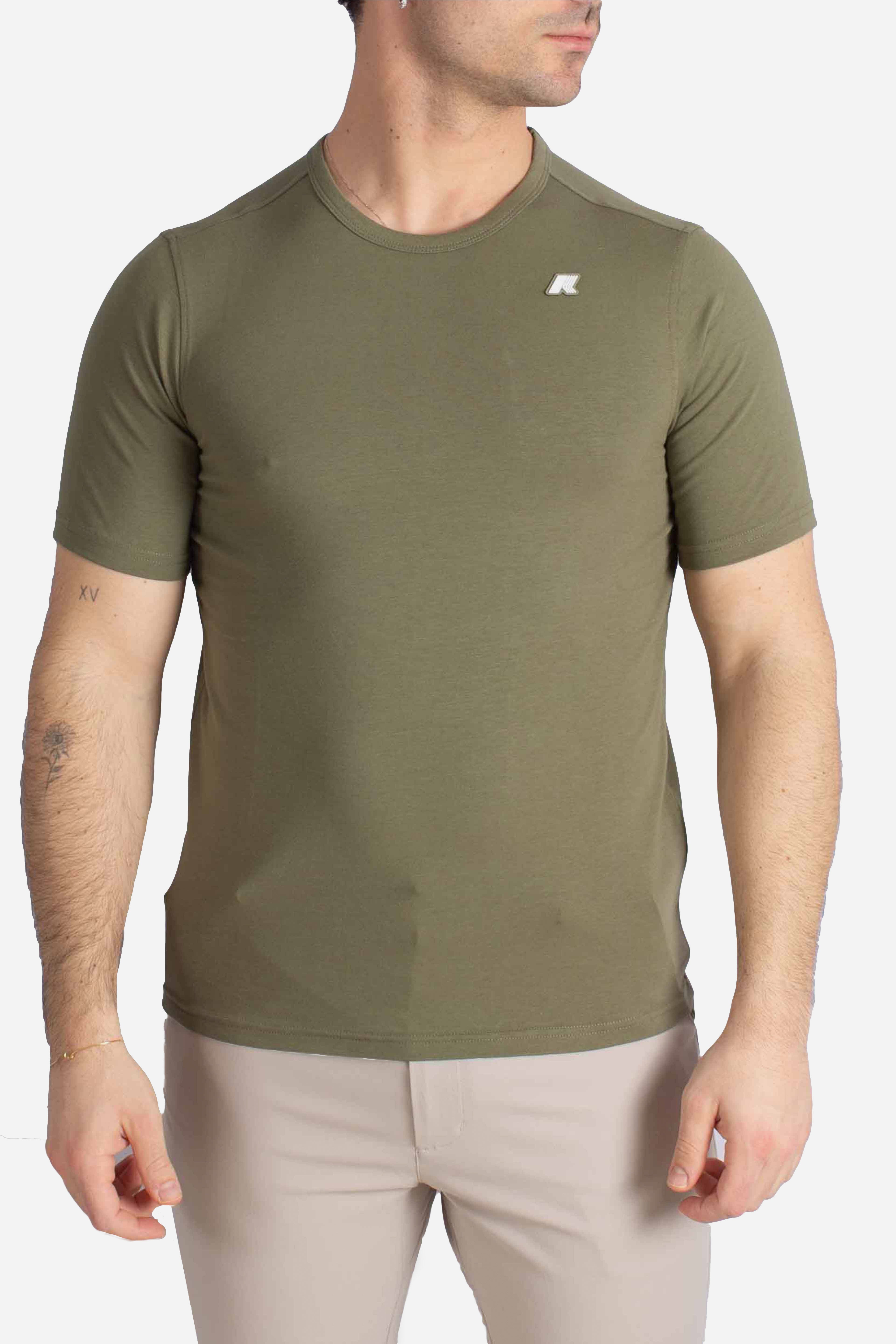 T-Shirt Leggera Adame light stretch jersey green lichen