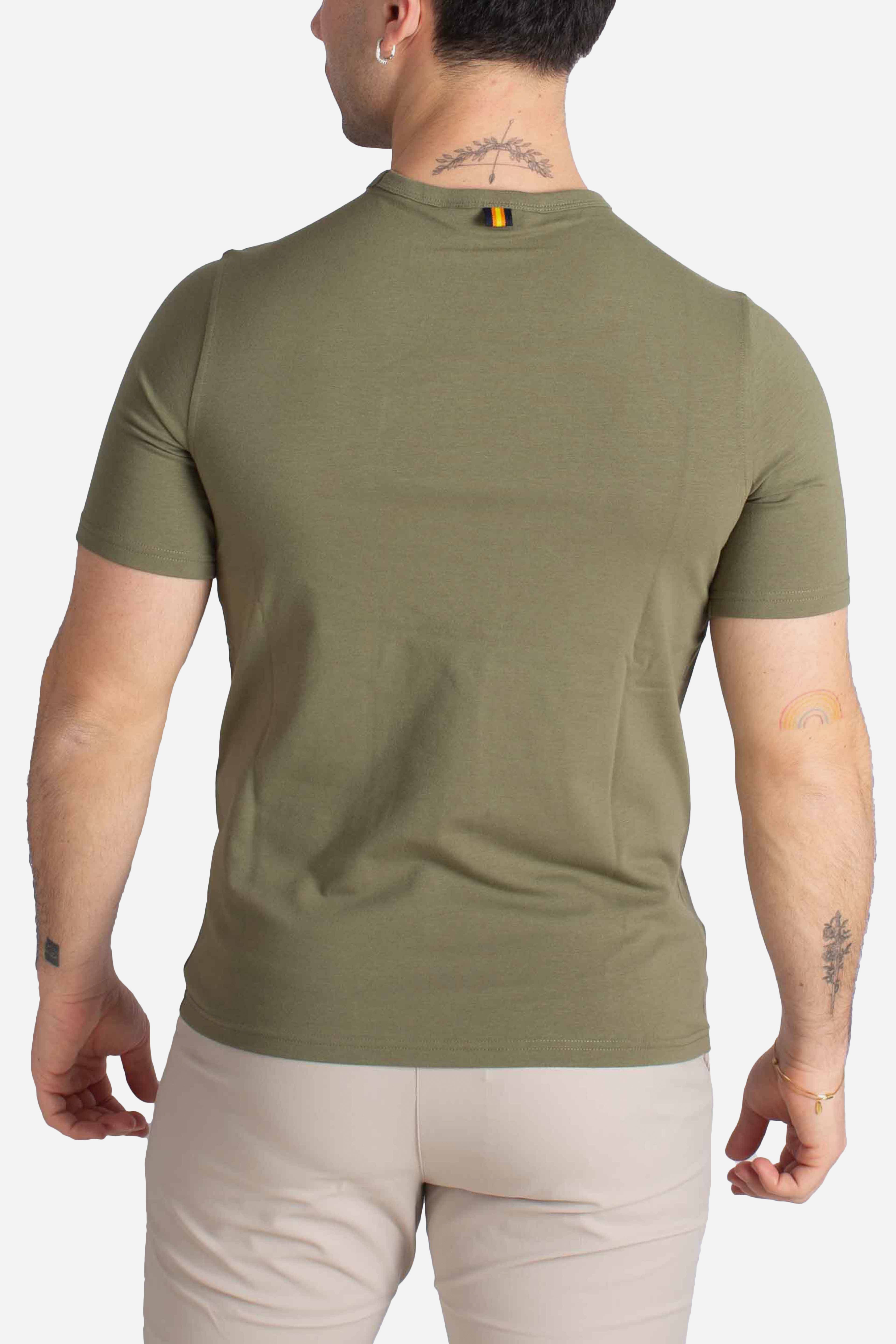 T-Shirt Leggera Adame light stretch jersey green lichen