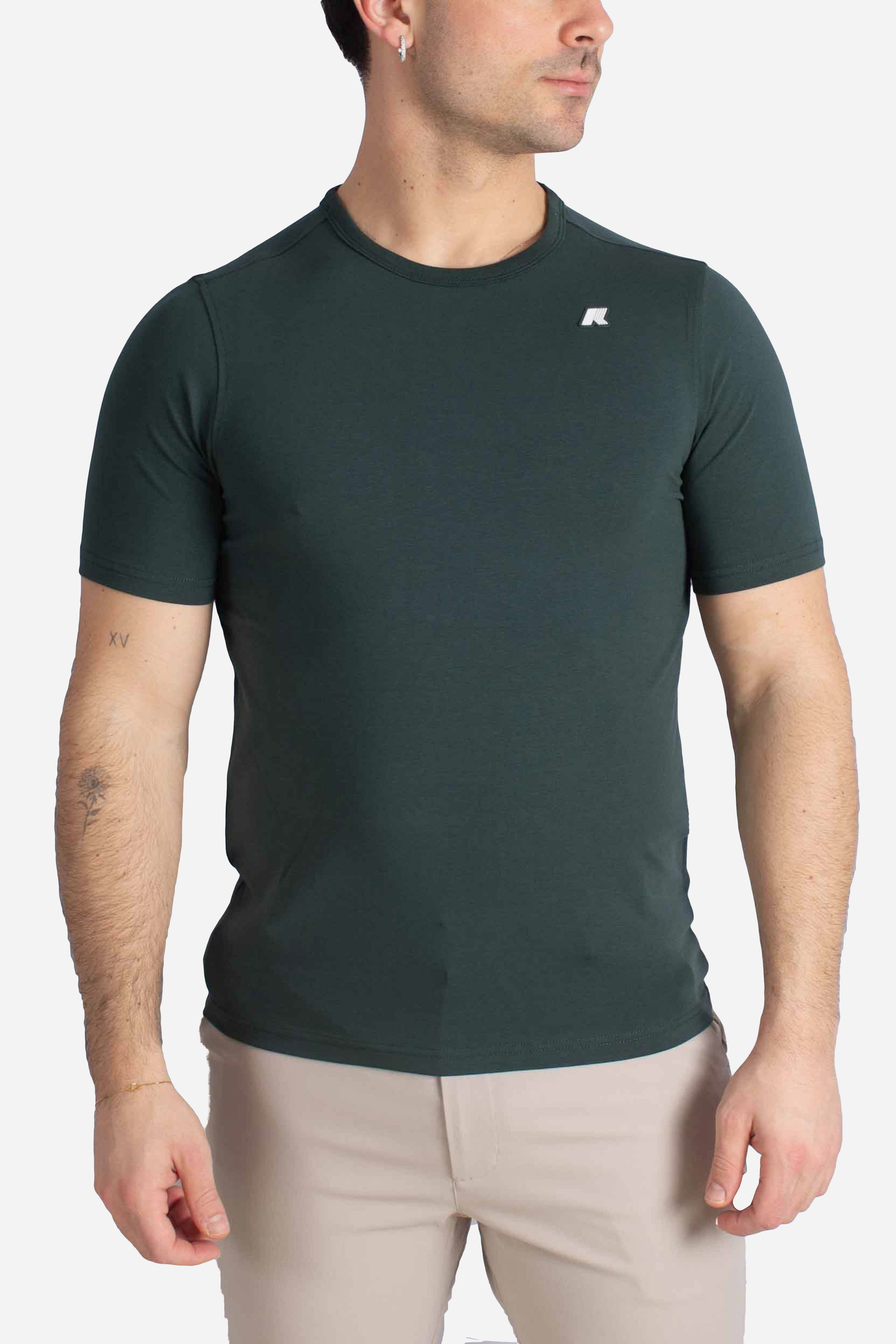 T-Shirt Leggera Adame light stretch jersey green dk jungle