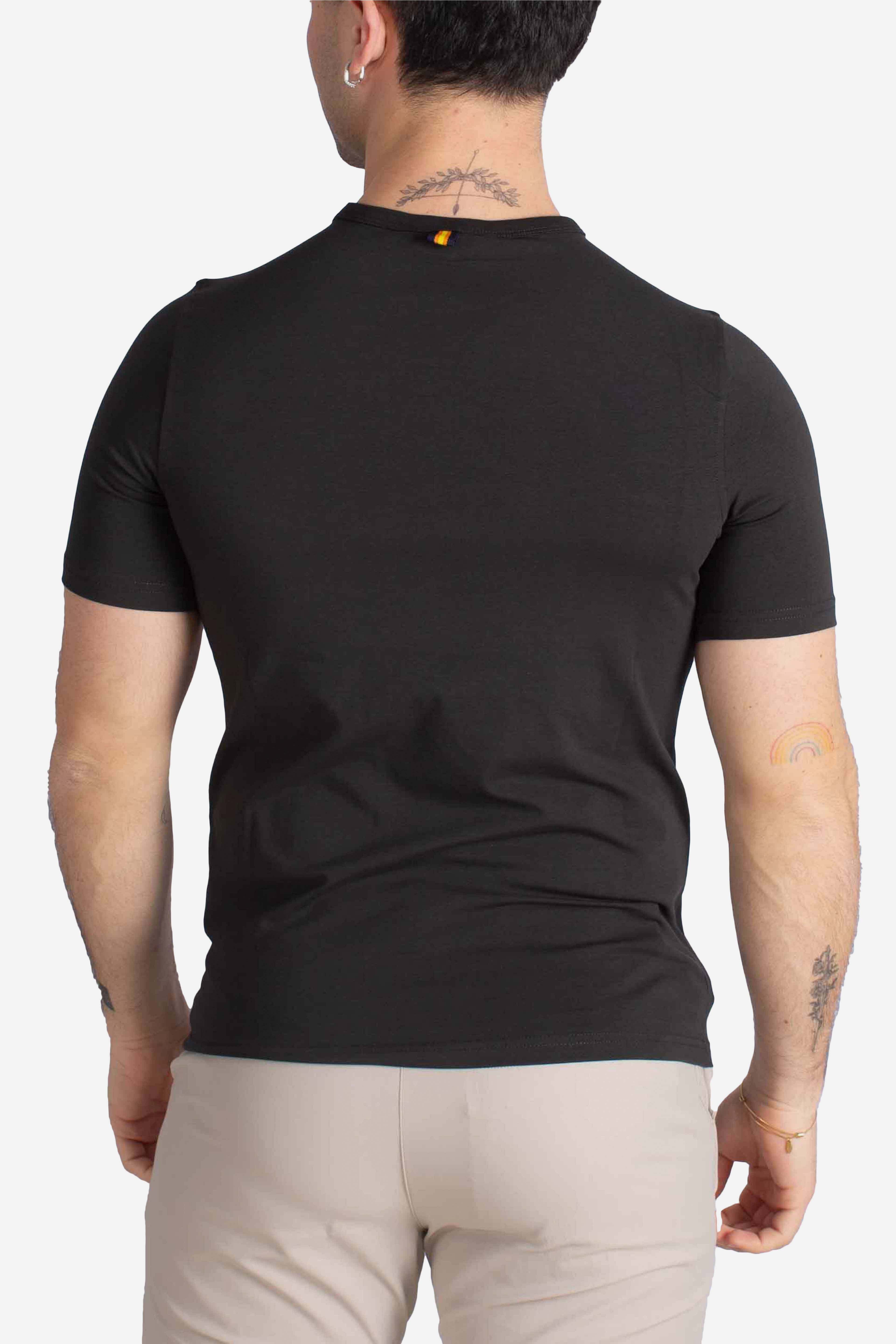 T-Shirt Leggera Adame light stretch jersey black pure