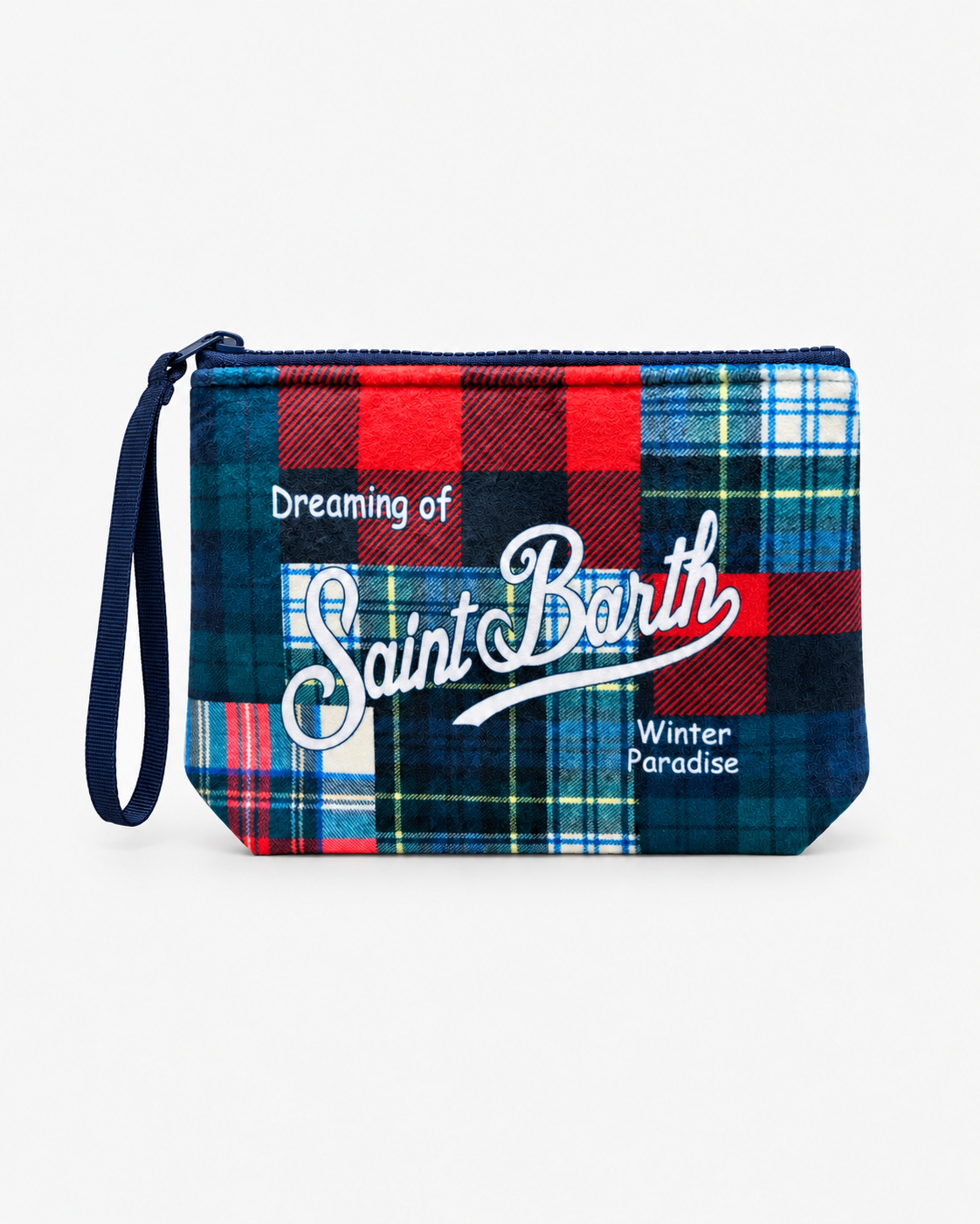 MC2 Saint Barth Pochette Donna Aline Tartan Patchwork Multicolore