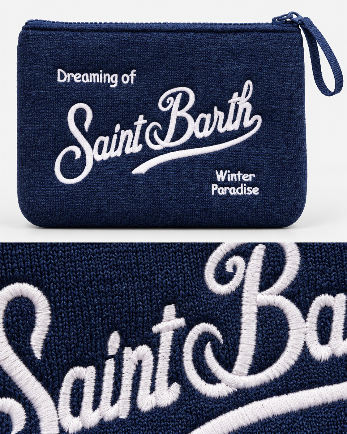 MC2 Saint Barth Pochette Donna Aline Wool Blu