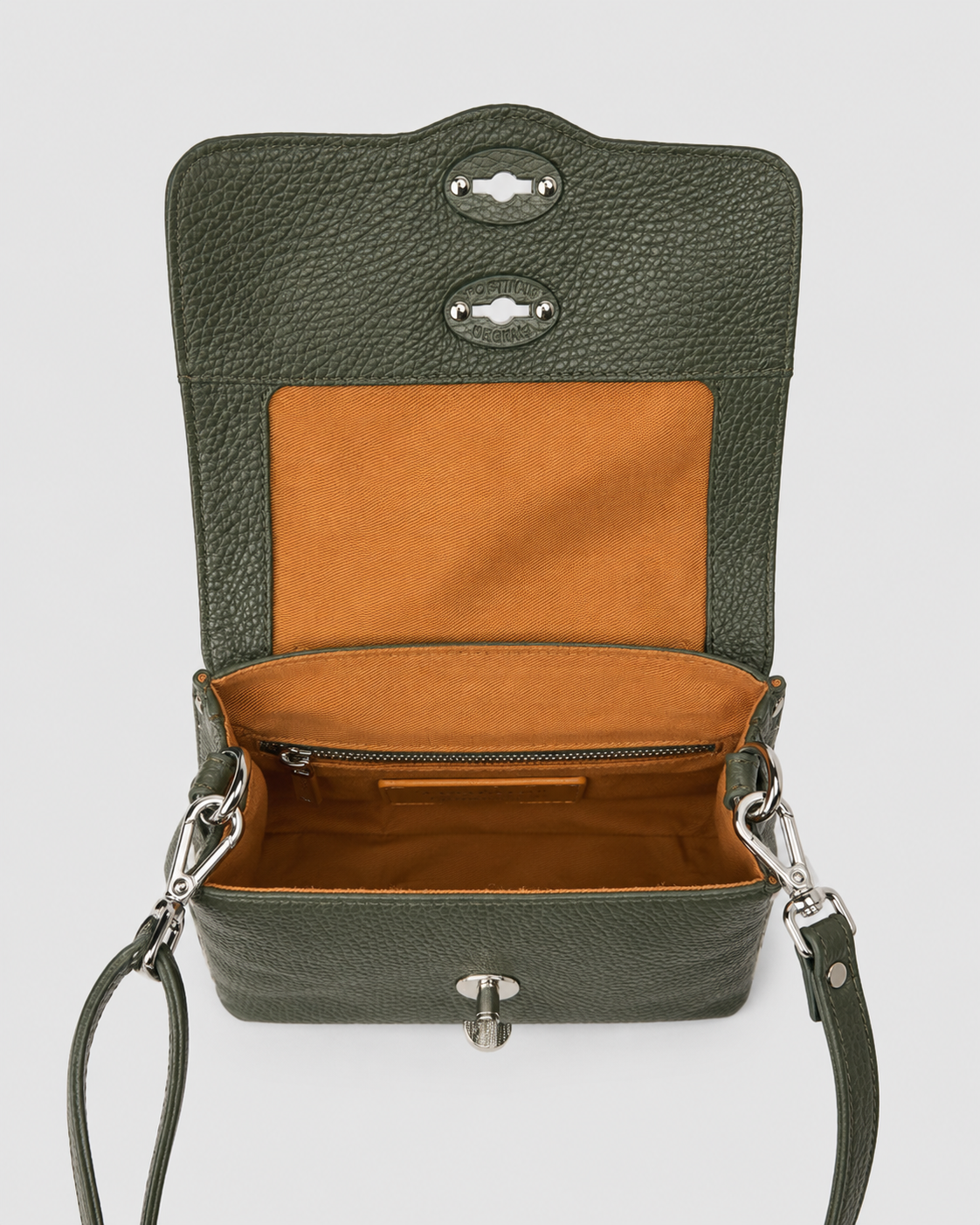Zanellato borsa postina daily baby green giardino di boboli