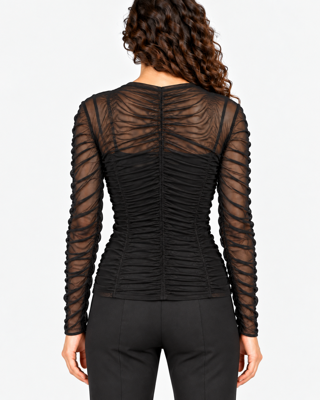 Imperial Giubbotto Donna Retinato Trasparente con Zip