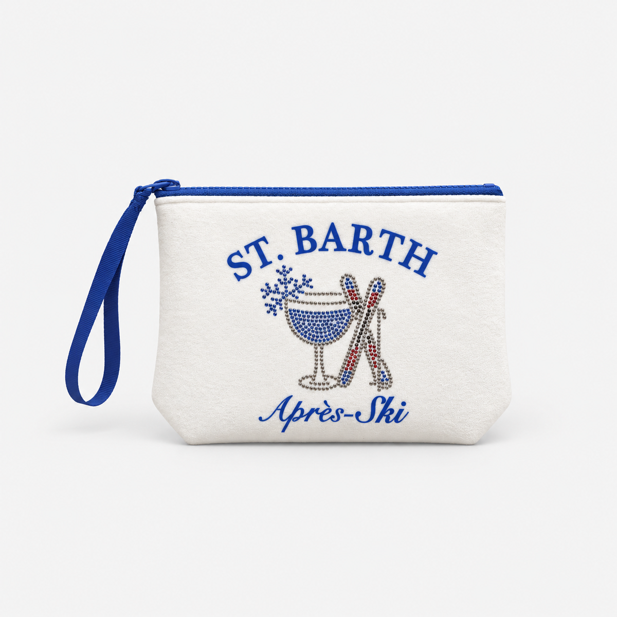 MC2 Saint Barth Pochette Donna Aline Panna Après-Ski con Strass