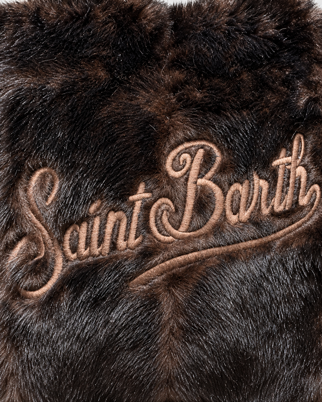 MC2 Saint Barth Borsa Donna Colette Soft Fur Marrone Scuro