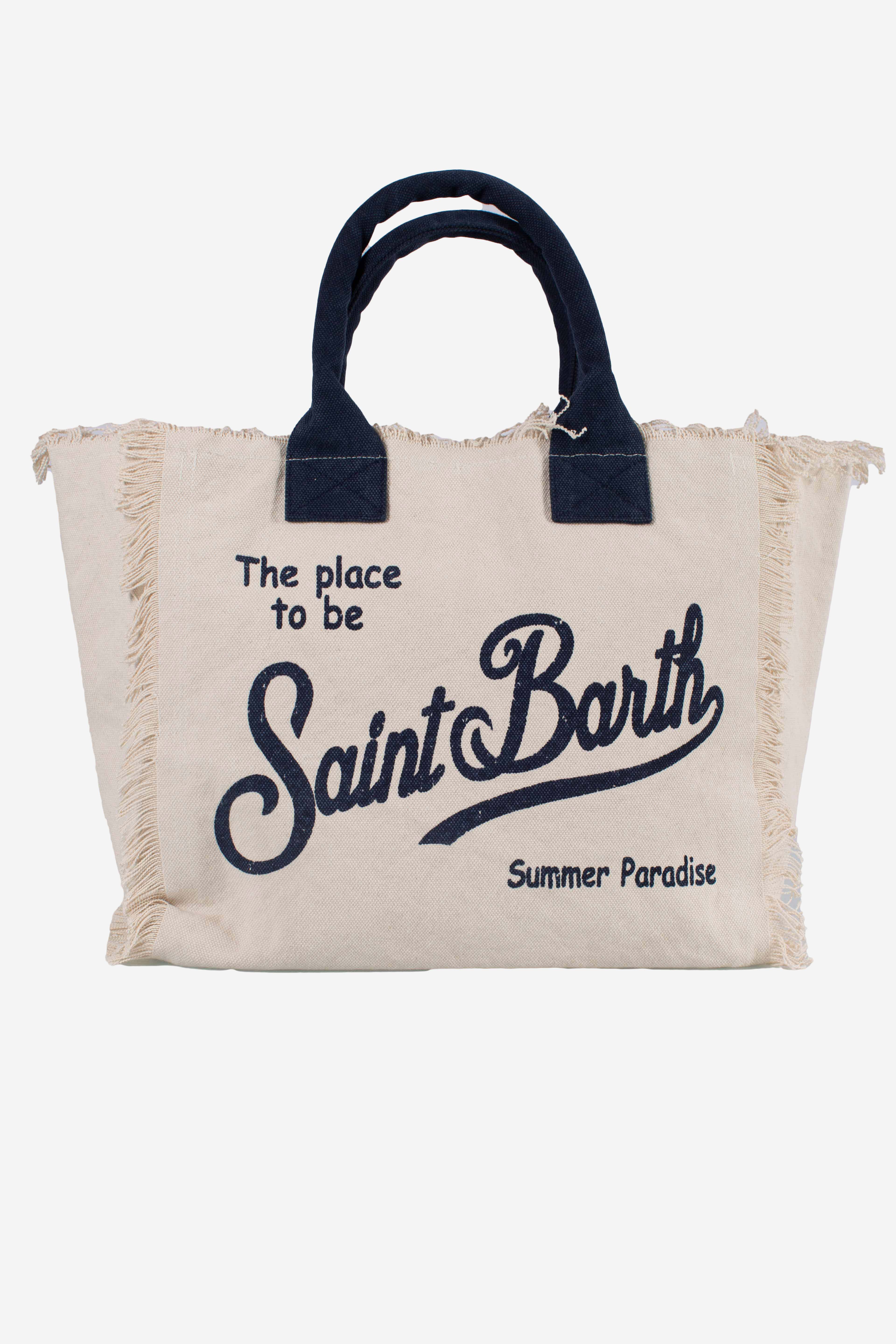 Borsa Vanity regular in canvas cream