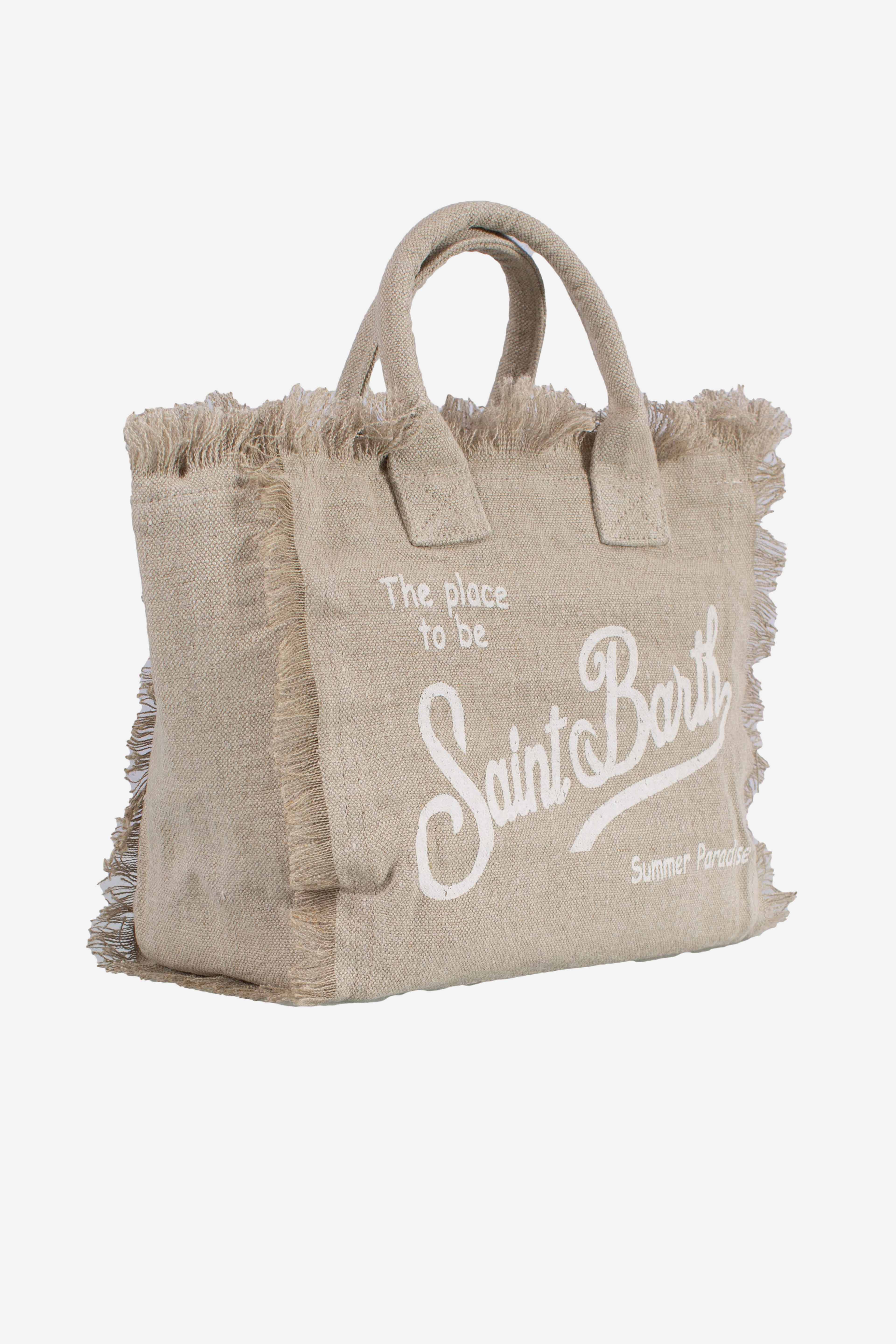 Borsa Colette in lino beige