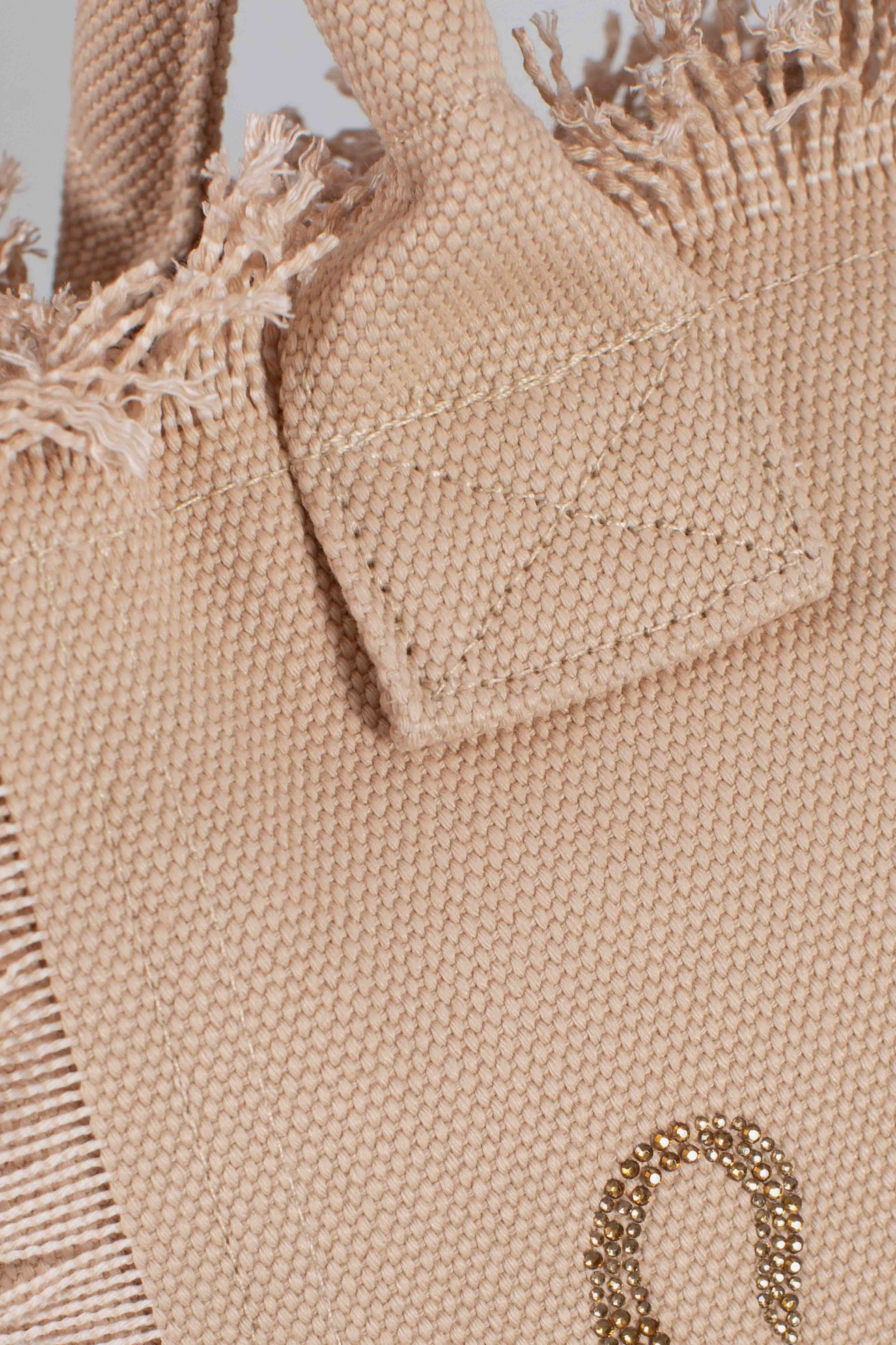 BORSA COLETTE STRASS BEIGE