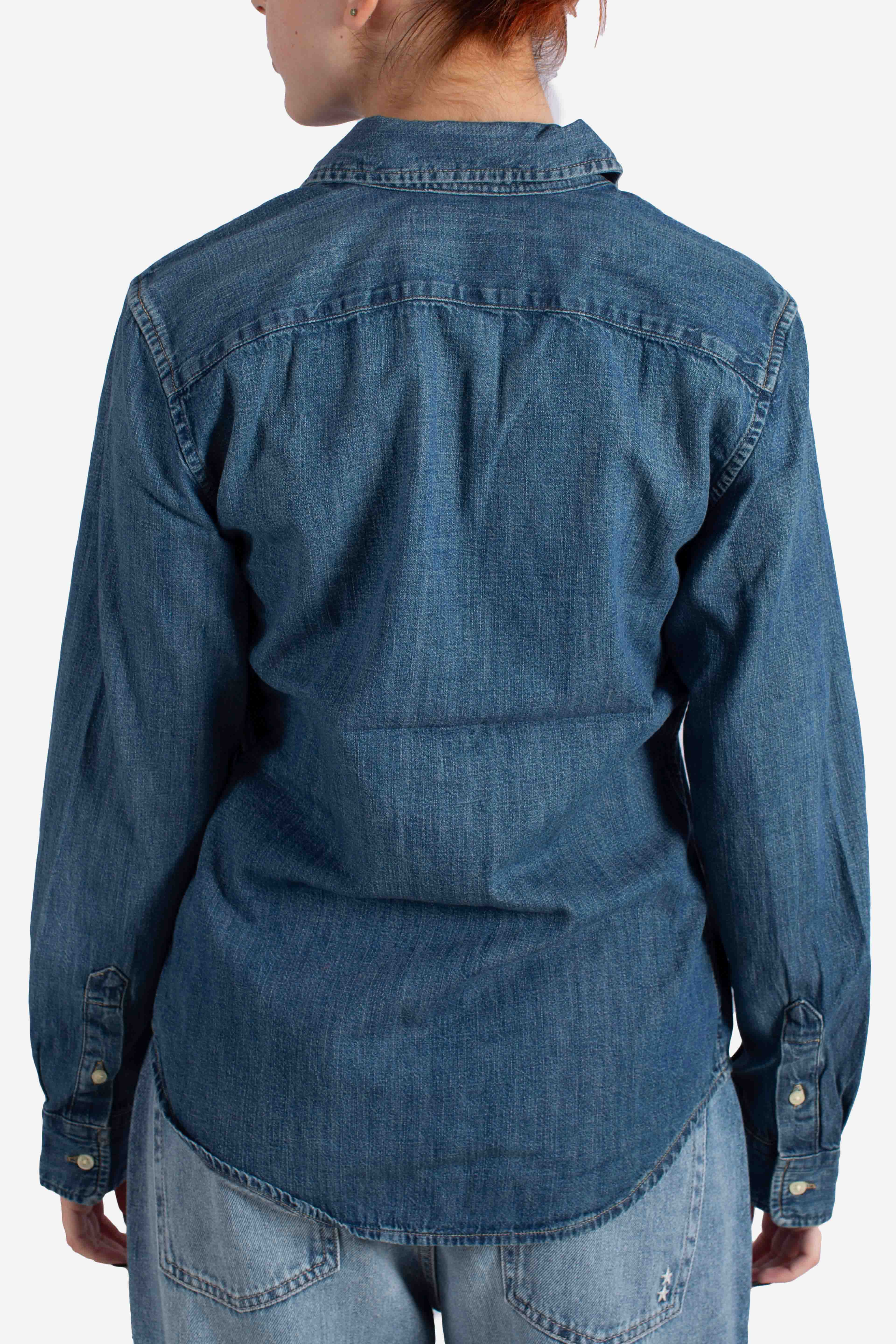 Camicia slim fit Polo Ralph Lauren in denim di cotone