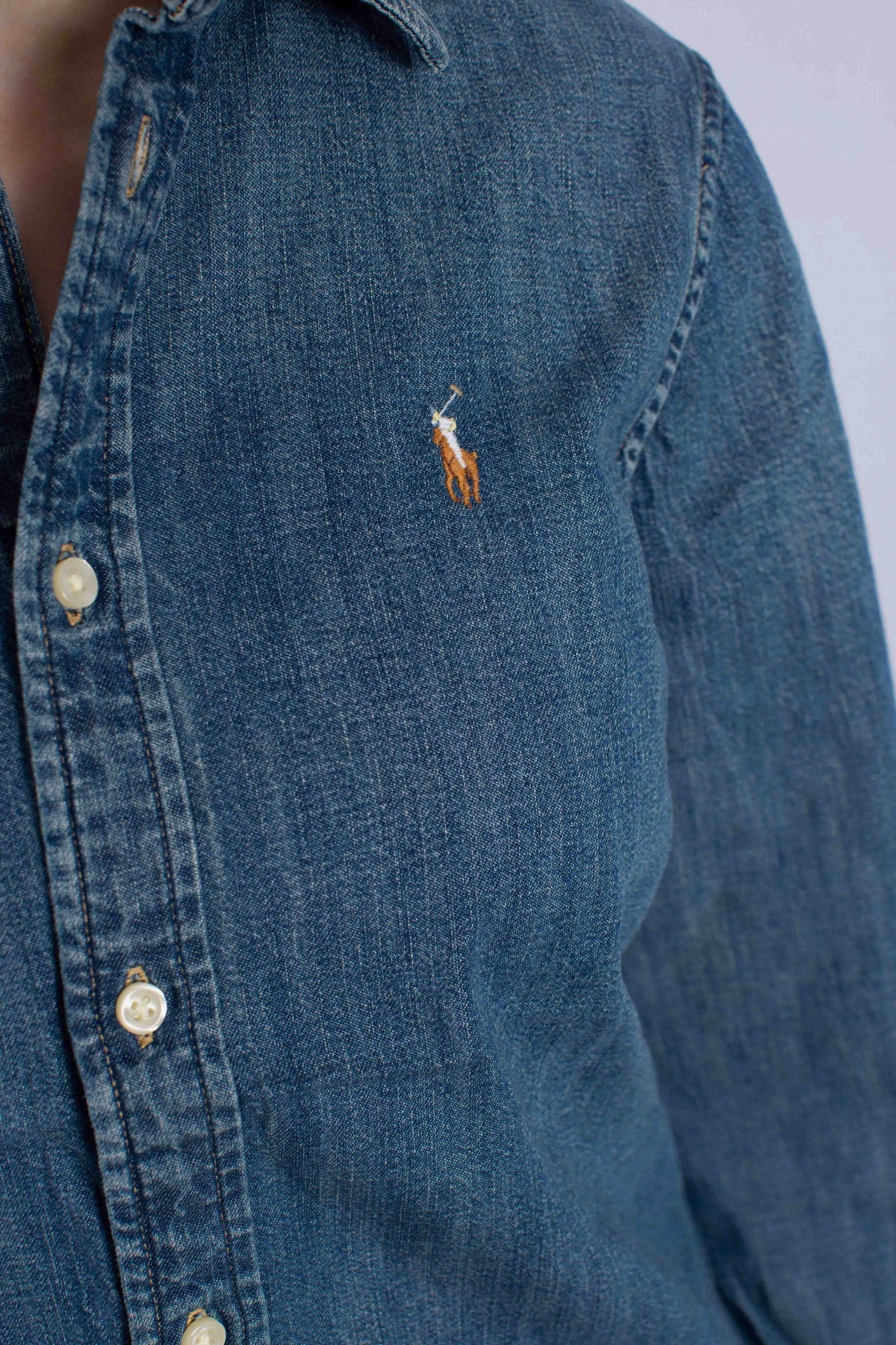 Polo Ralph Lauren slim-fit cotton denim shirt