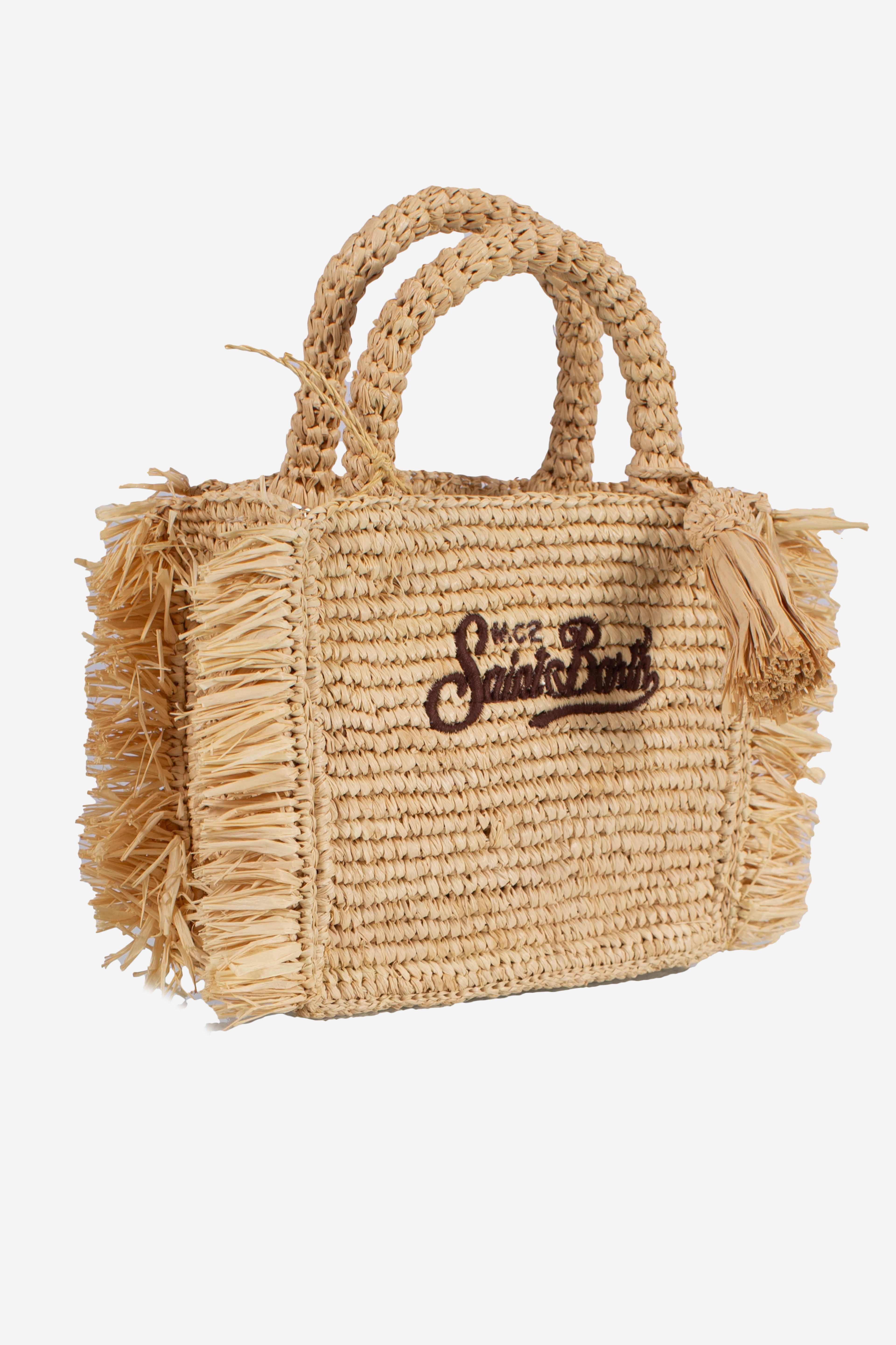 BORSA VANITY MINI RAFFIA FRINGE