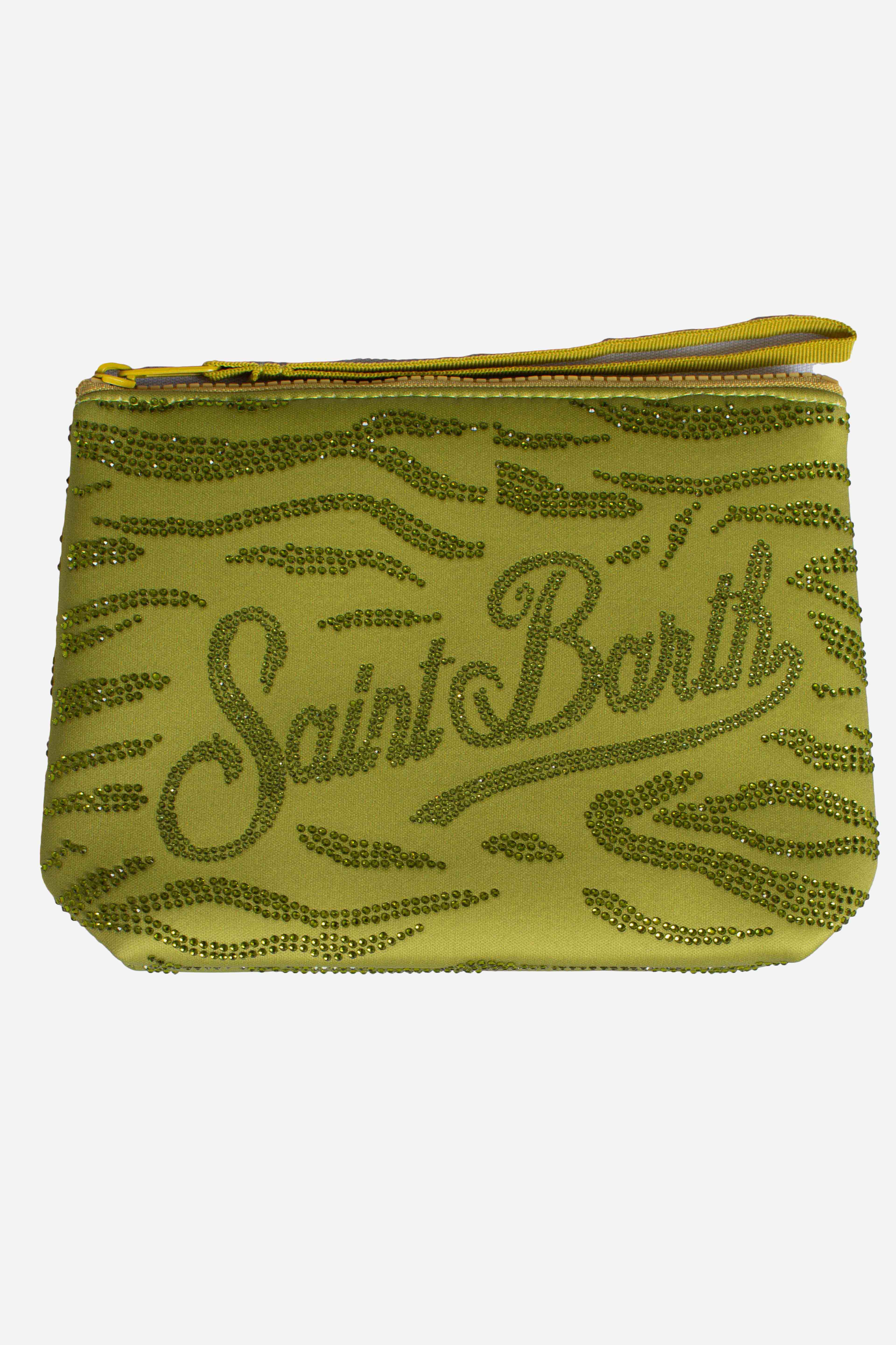 Aline strass zebra green