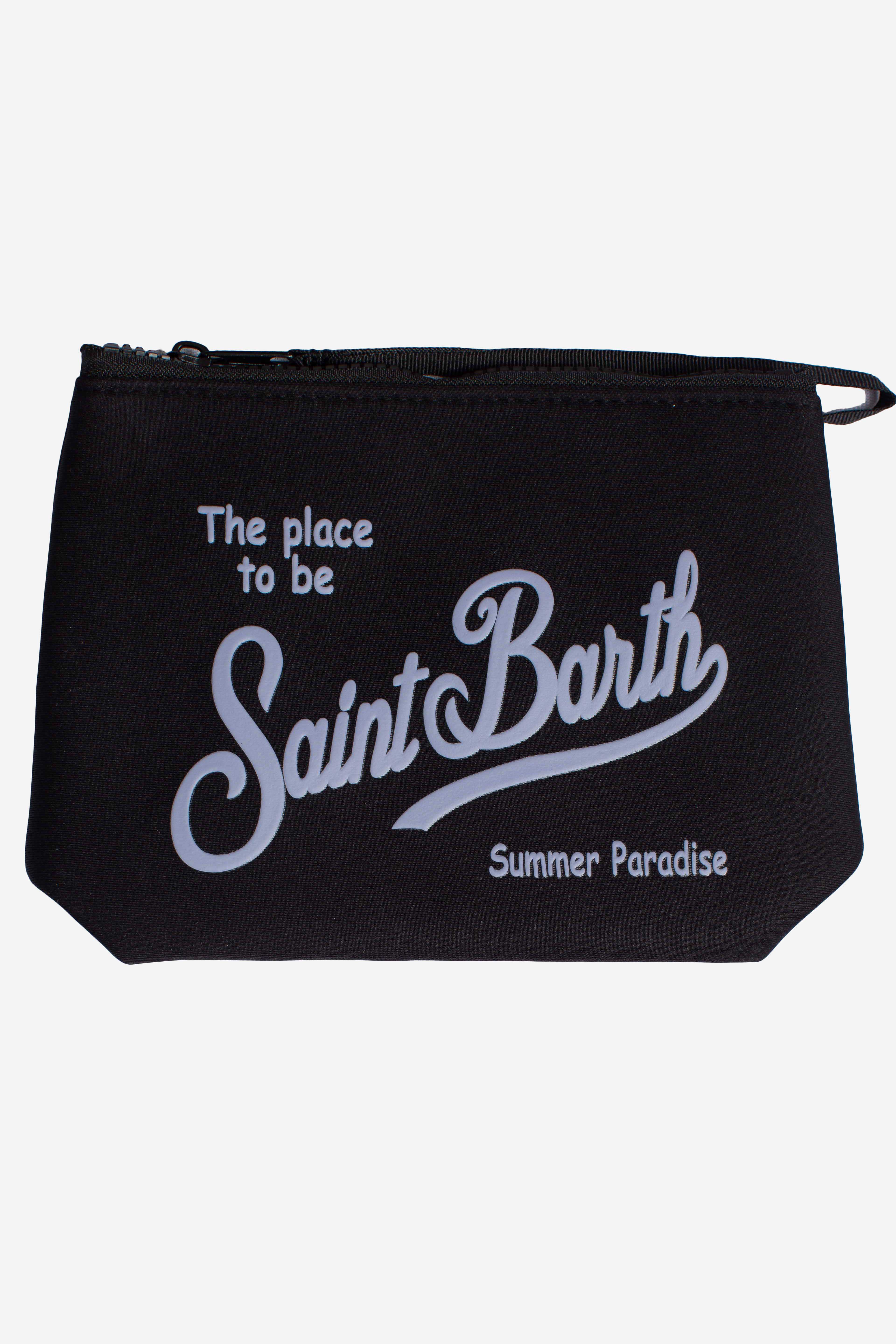 Pochette Aline in scuba black tinta unita