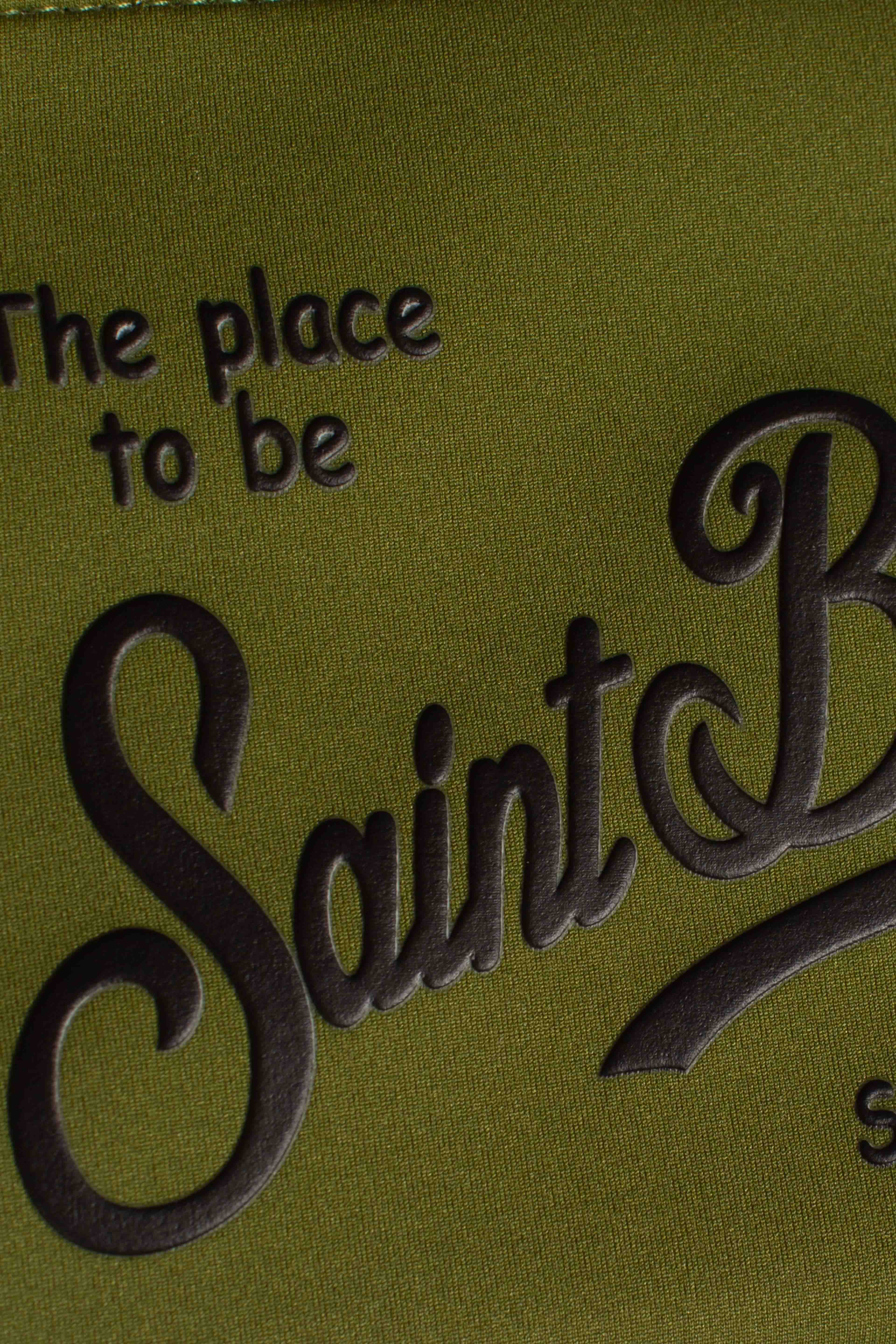 POCHETTE ALINE IN SCUBA MILITARY TINTA UNITA