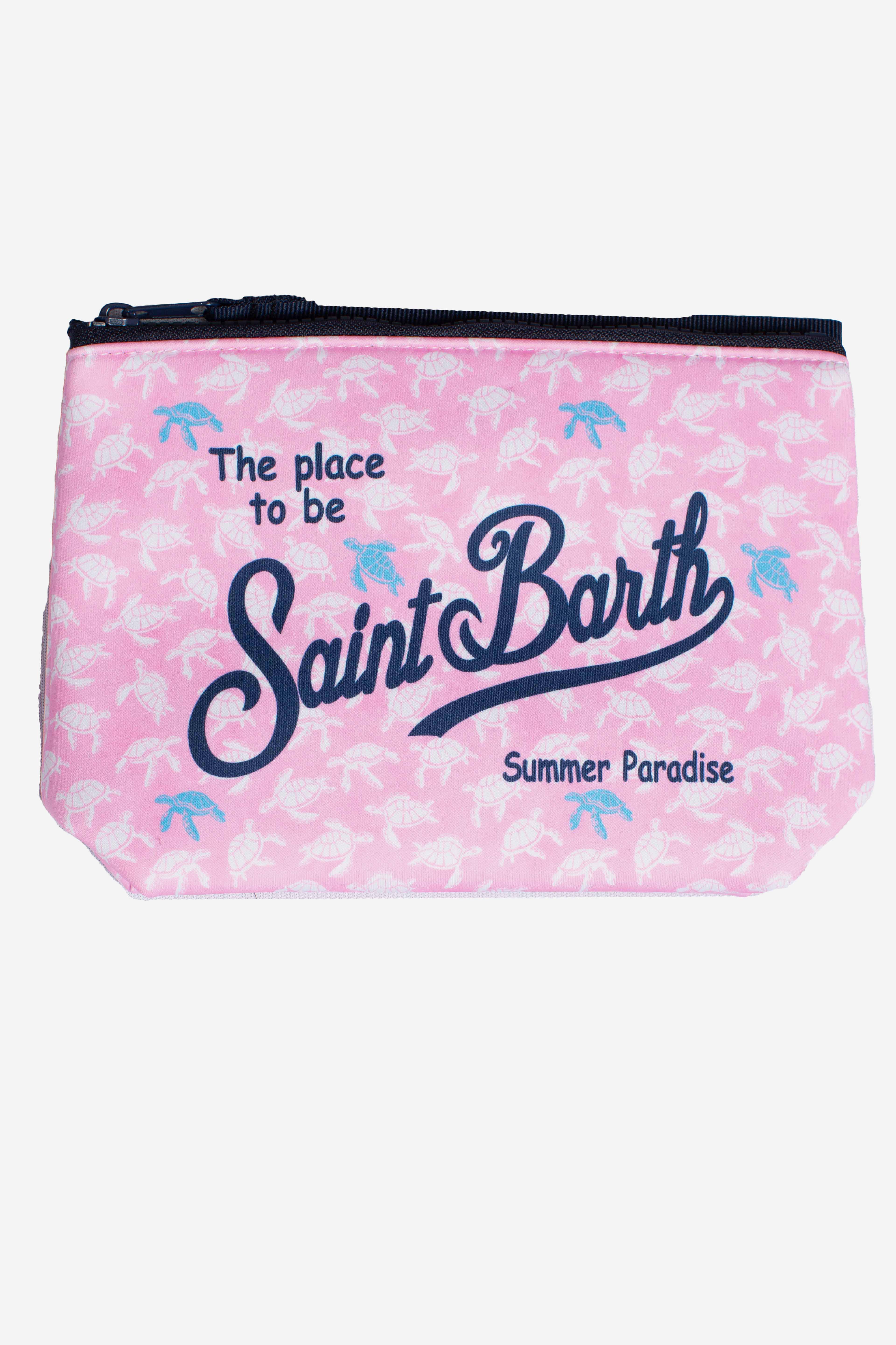 Pochette Aline in scuba stampa turtle block