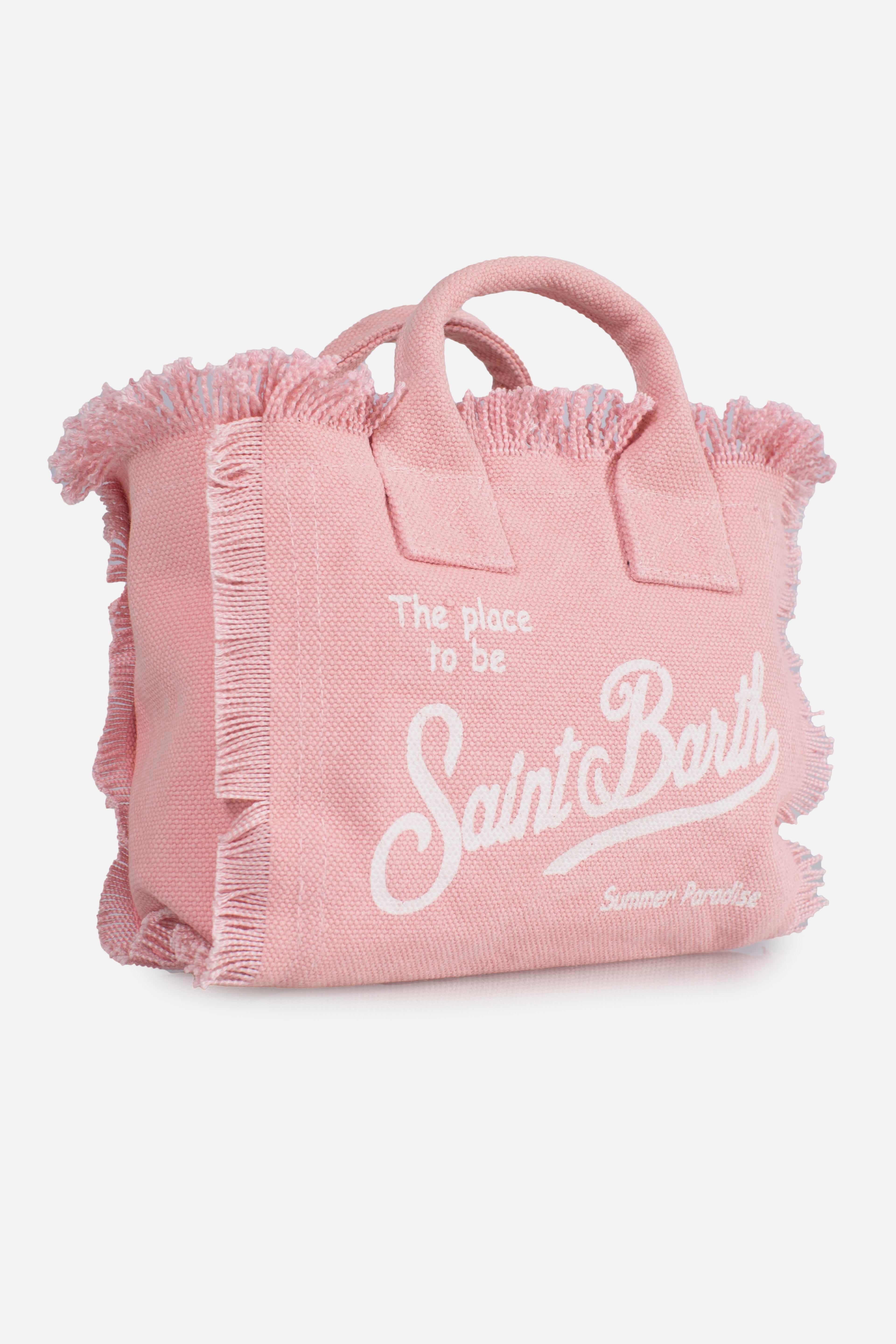 Borsa Mini Vanity in LINO rosa