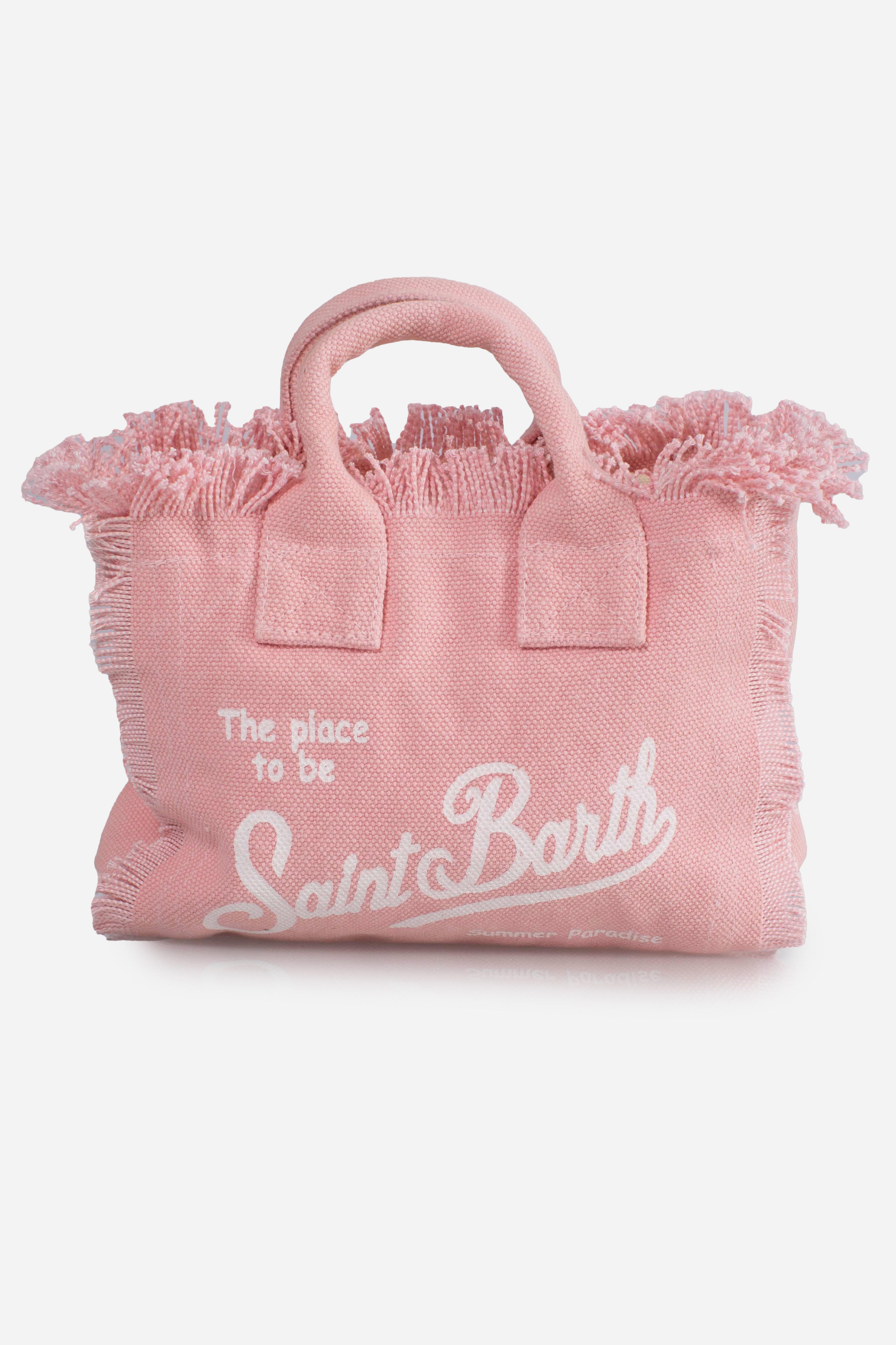 Borsa Mini Vanity in LINO rosa