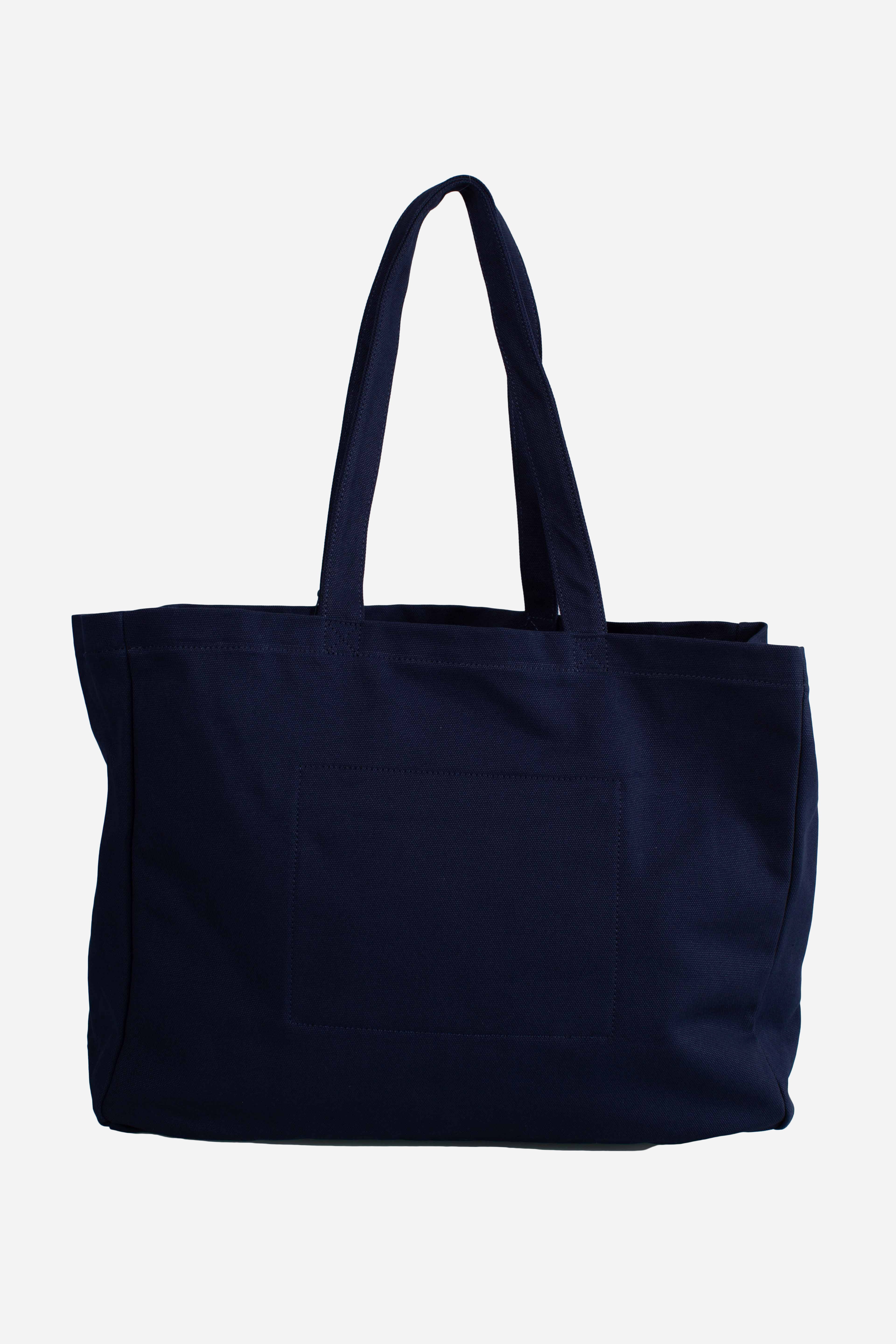 Borsa Tote in tela ricamata newport navy